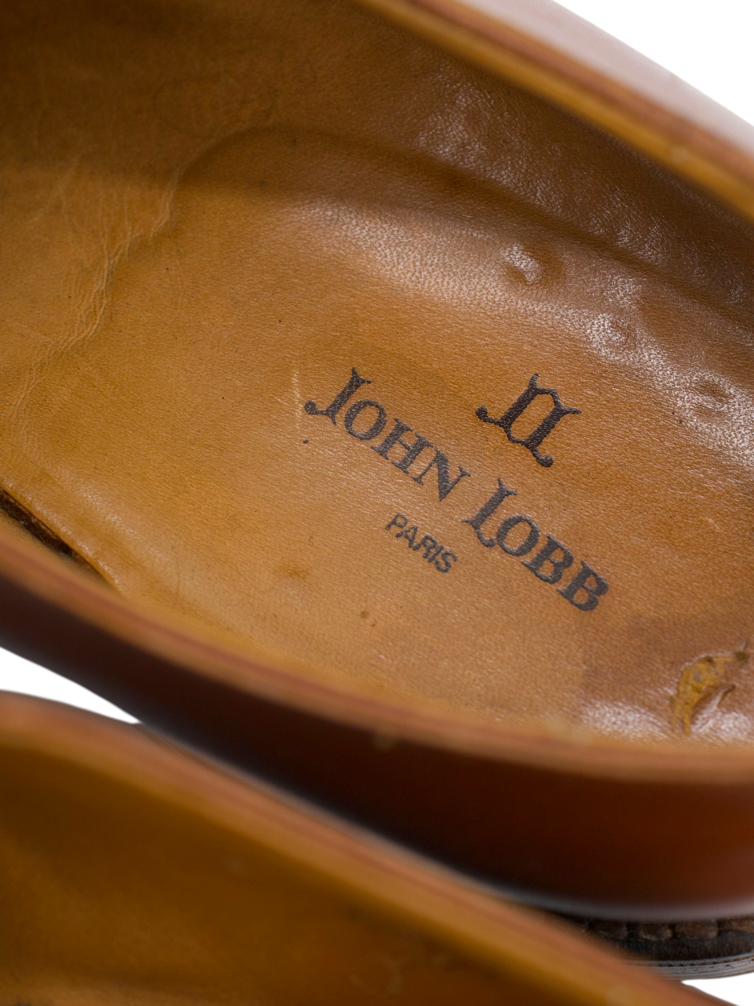 John Lobb Cognac Brown Calfleather Cap-Toe Oxford Russel Lace-Ups