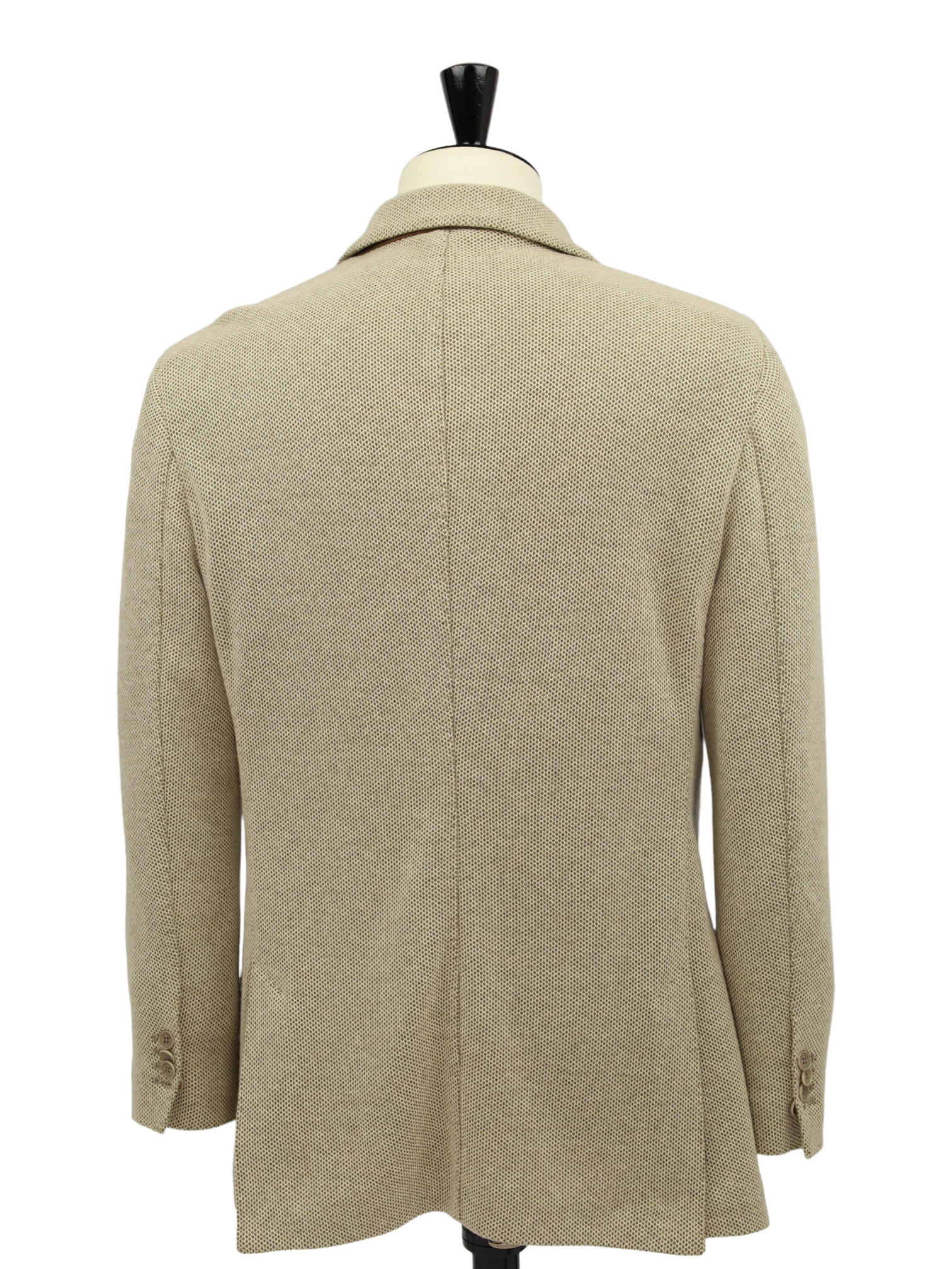 Loro Piana Beige Tricot Knitted Cashmere Blazer