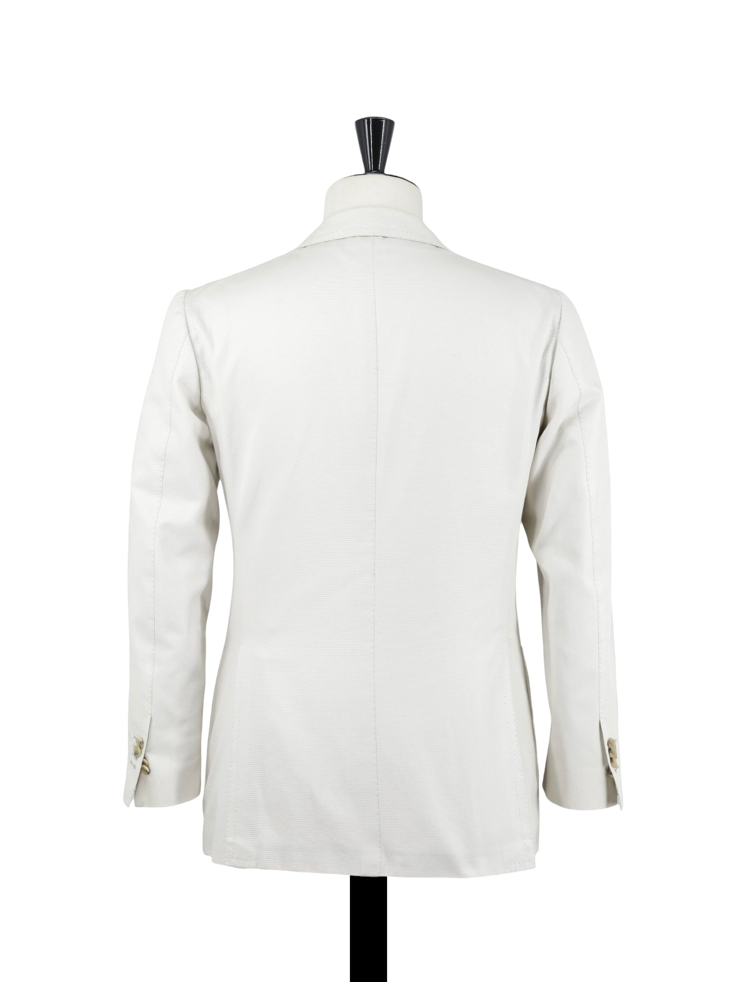 Cesare Attolini Ecru Pure-Cotton Pinpoint Sartorial Summer Suit