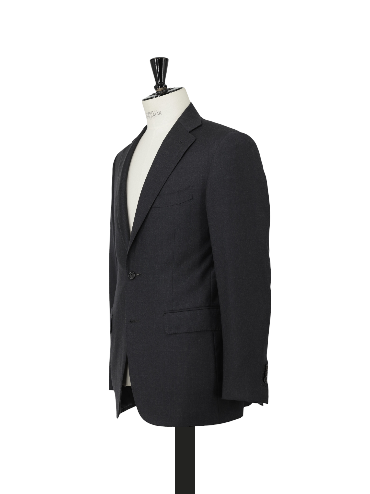 Canali Anthracite Fine-Wool Twill Milanese Suit