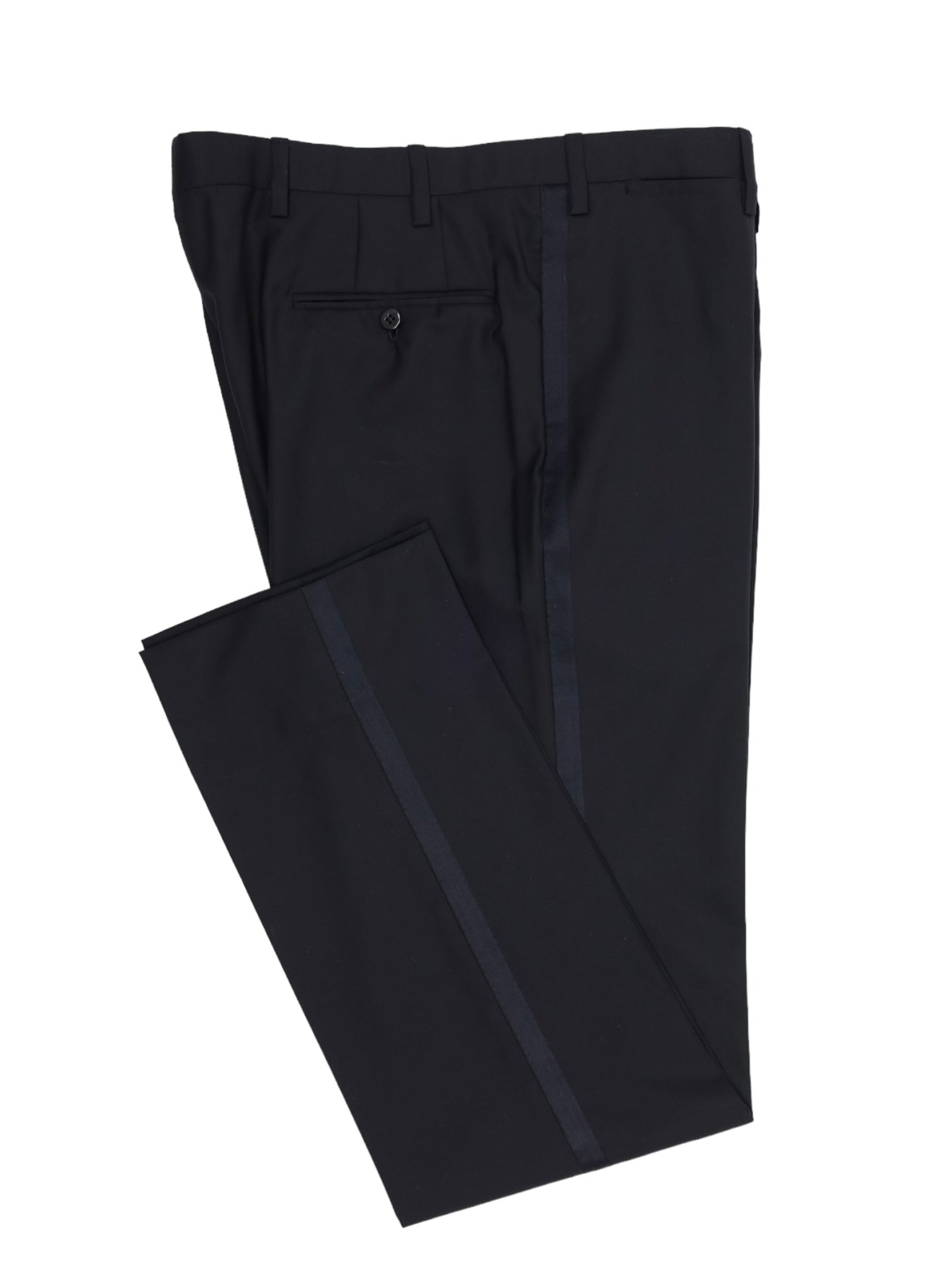 Kiton Black Classic Tuxedo Trousers