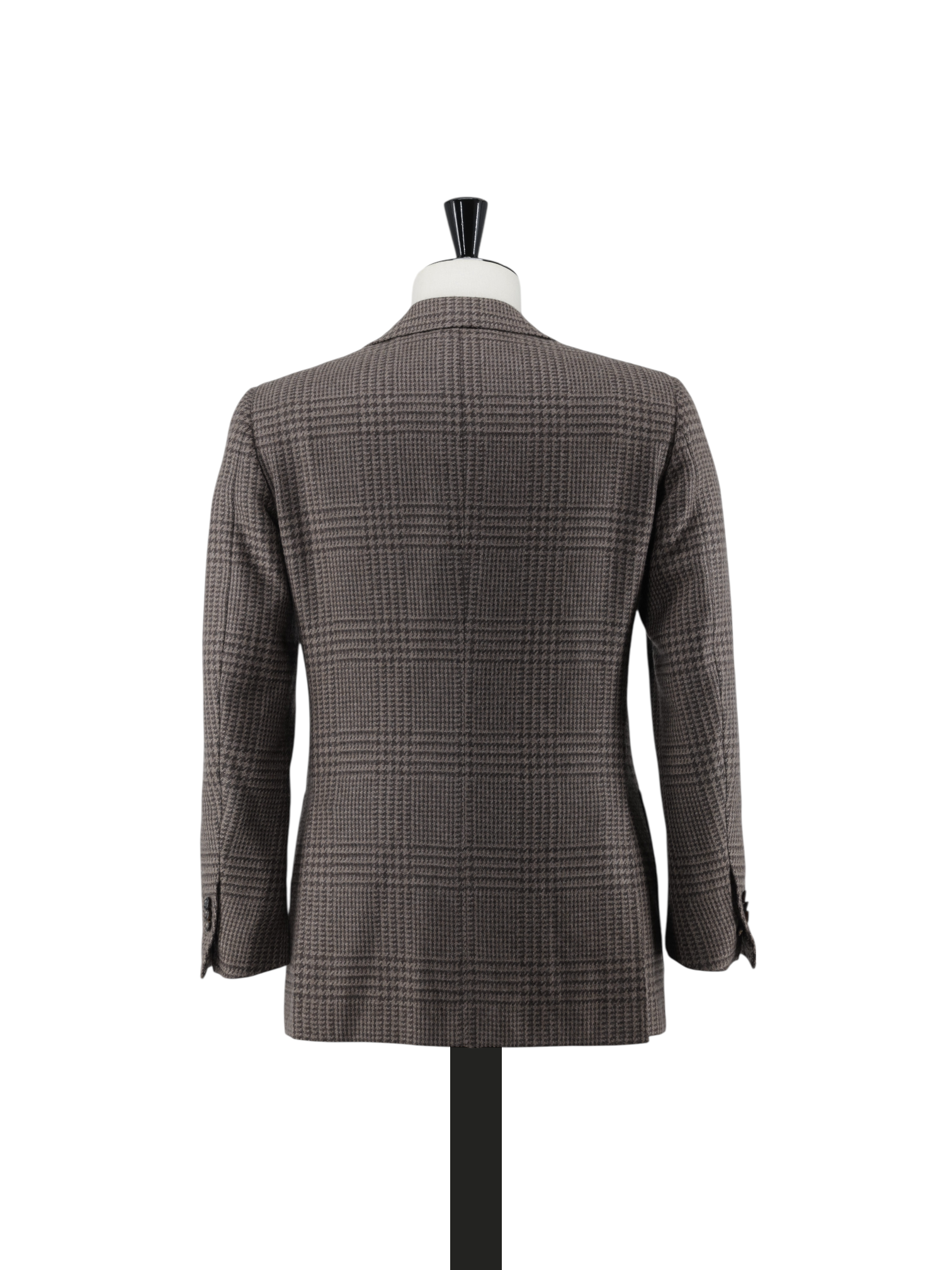 Cesare Attolini Warm Taupe Pure Plushy-Cashmere Prince of Wales Jacket