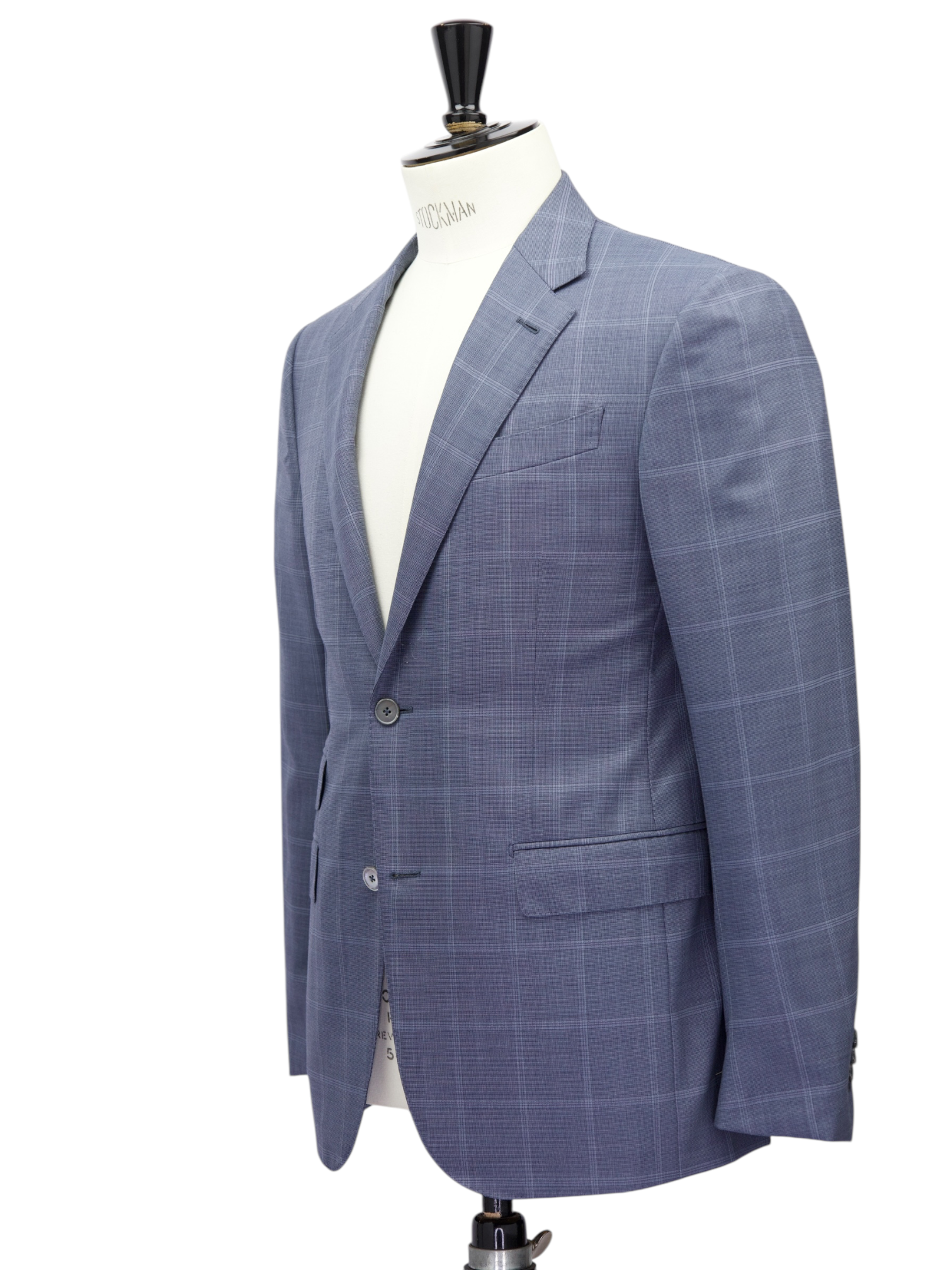 Ermenegildo Zegna Steel Blue 15 MilMil 15 Windowpane Suit