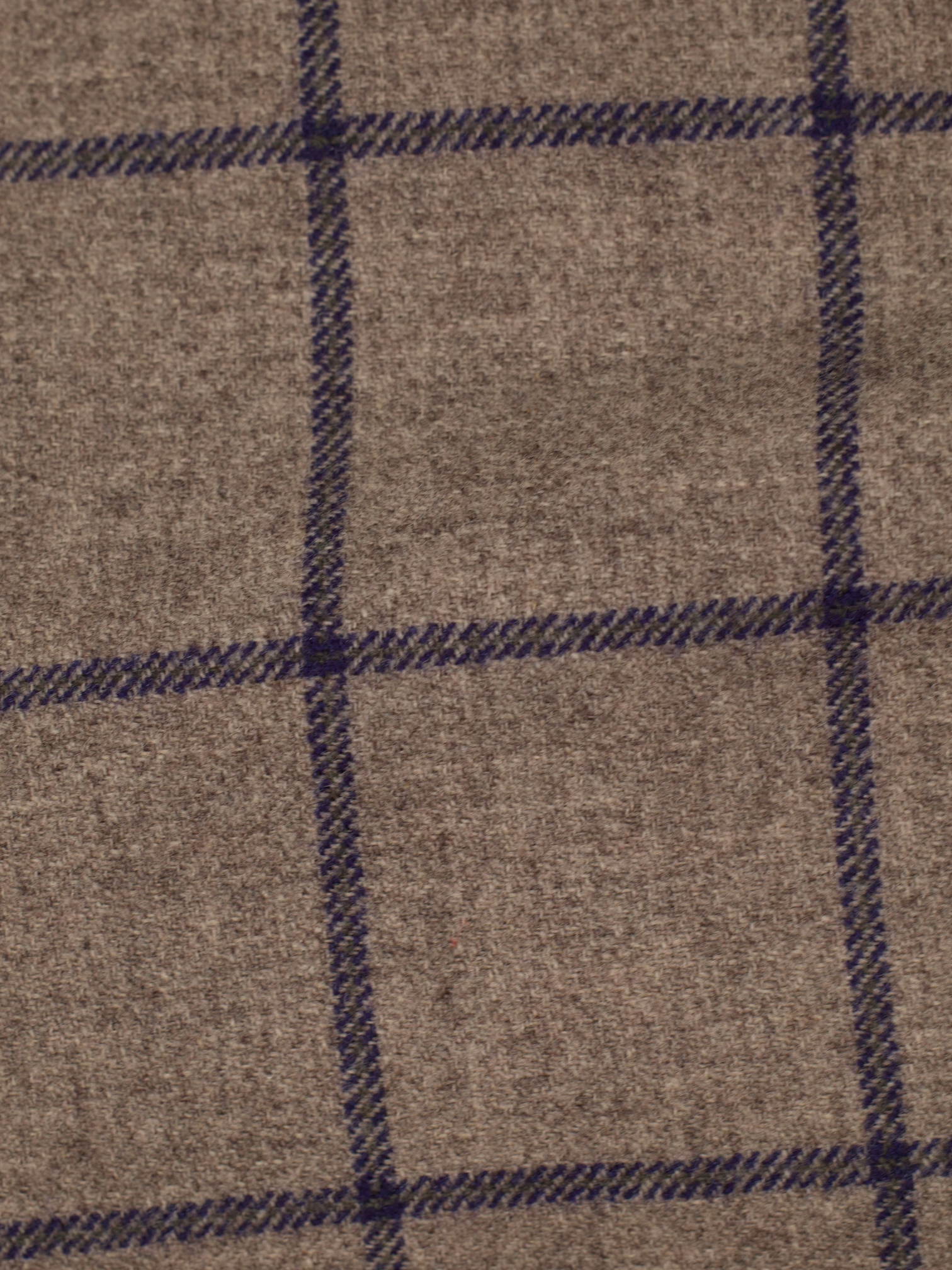 Brioni Taupe & Navy Wool, Silk & Cashmere Windowpane Brunico Jacket