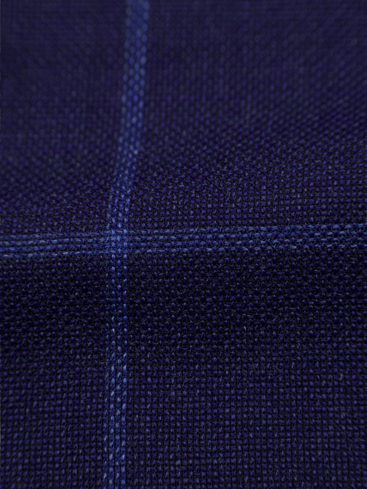 Cesare Attolini Royal Blue Wool & Silk Hopsack Windowpane Jacket