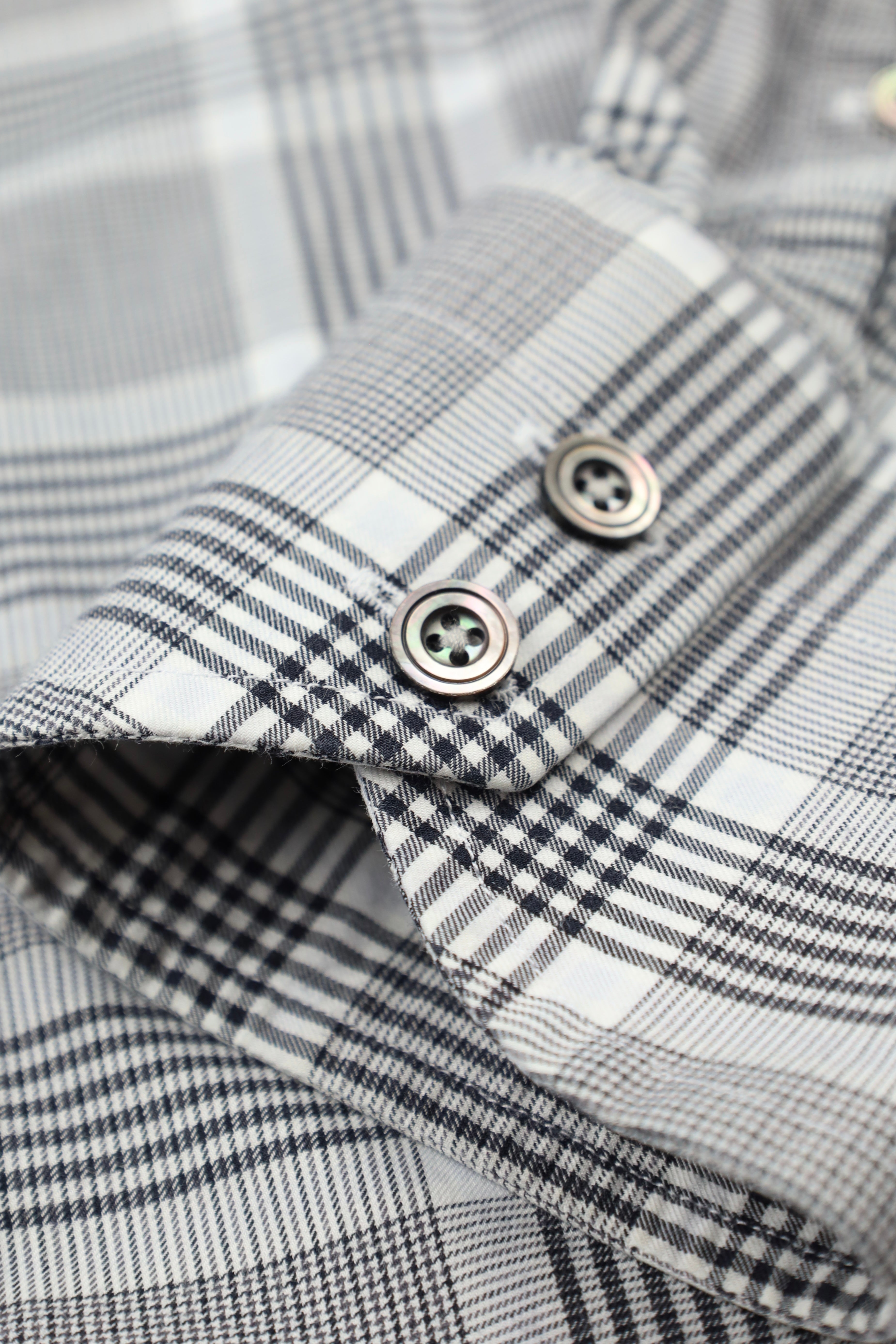 Tom Ford Grey Glenplaid Shirt