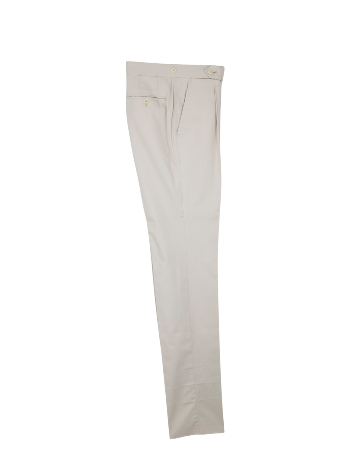 Sartoria Voglio Stone Grey Holland & Sherry Cotton Twill Sartorial Trousers