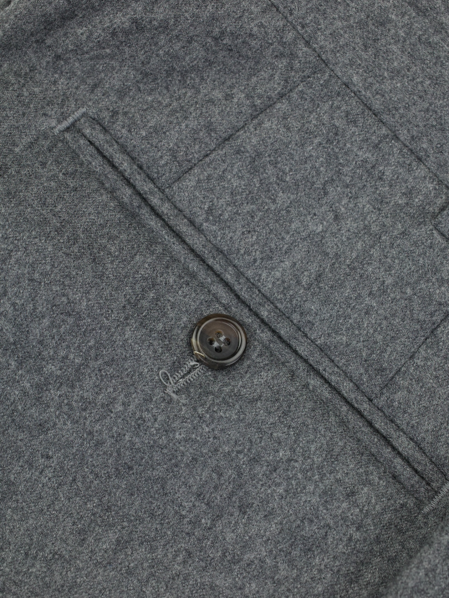 Canali Grey Wool-Flannel Winter Trousers