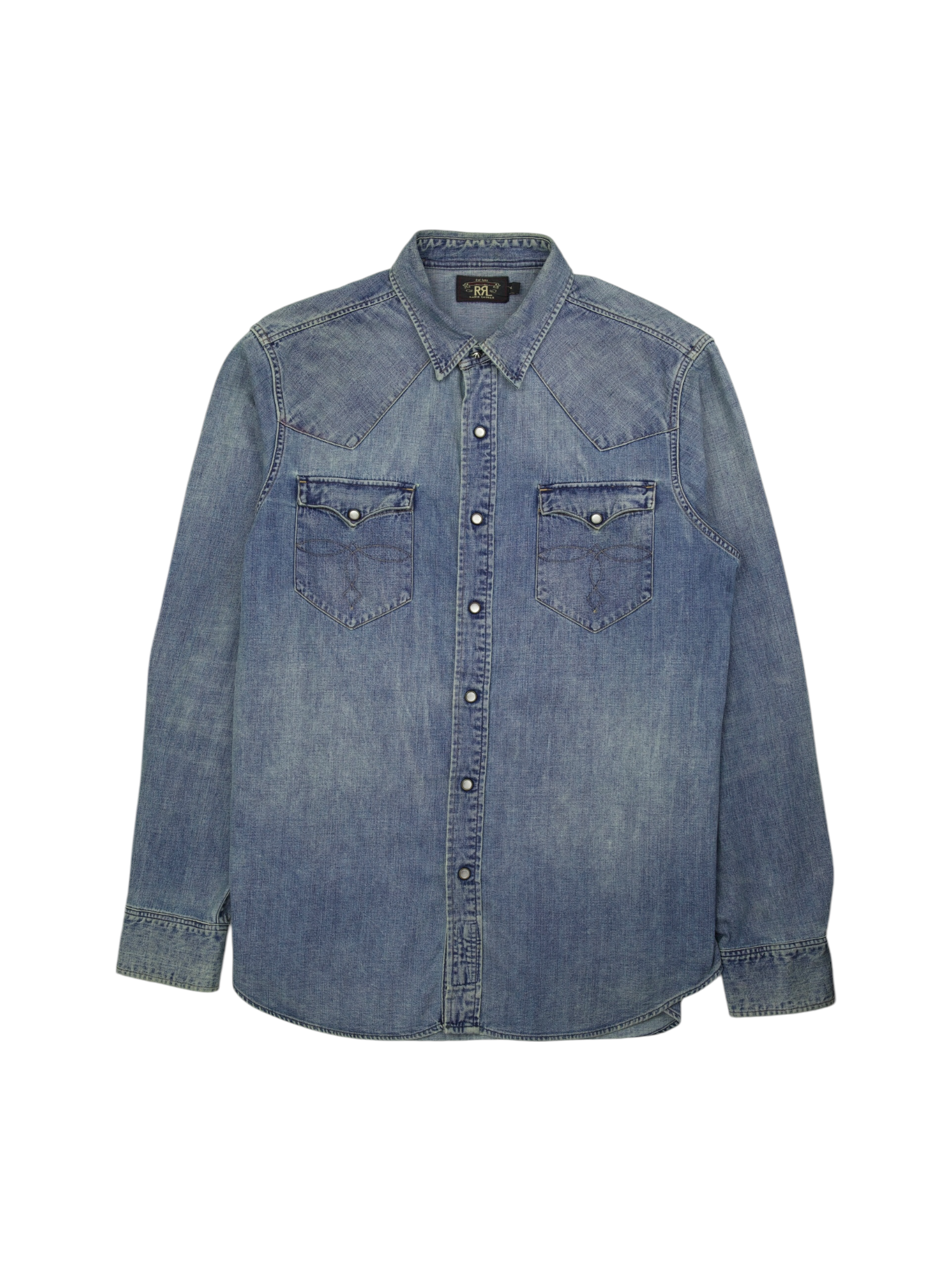 Ralph Lauren RRL Denim Blue Western Denim Overshirt