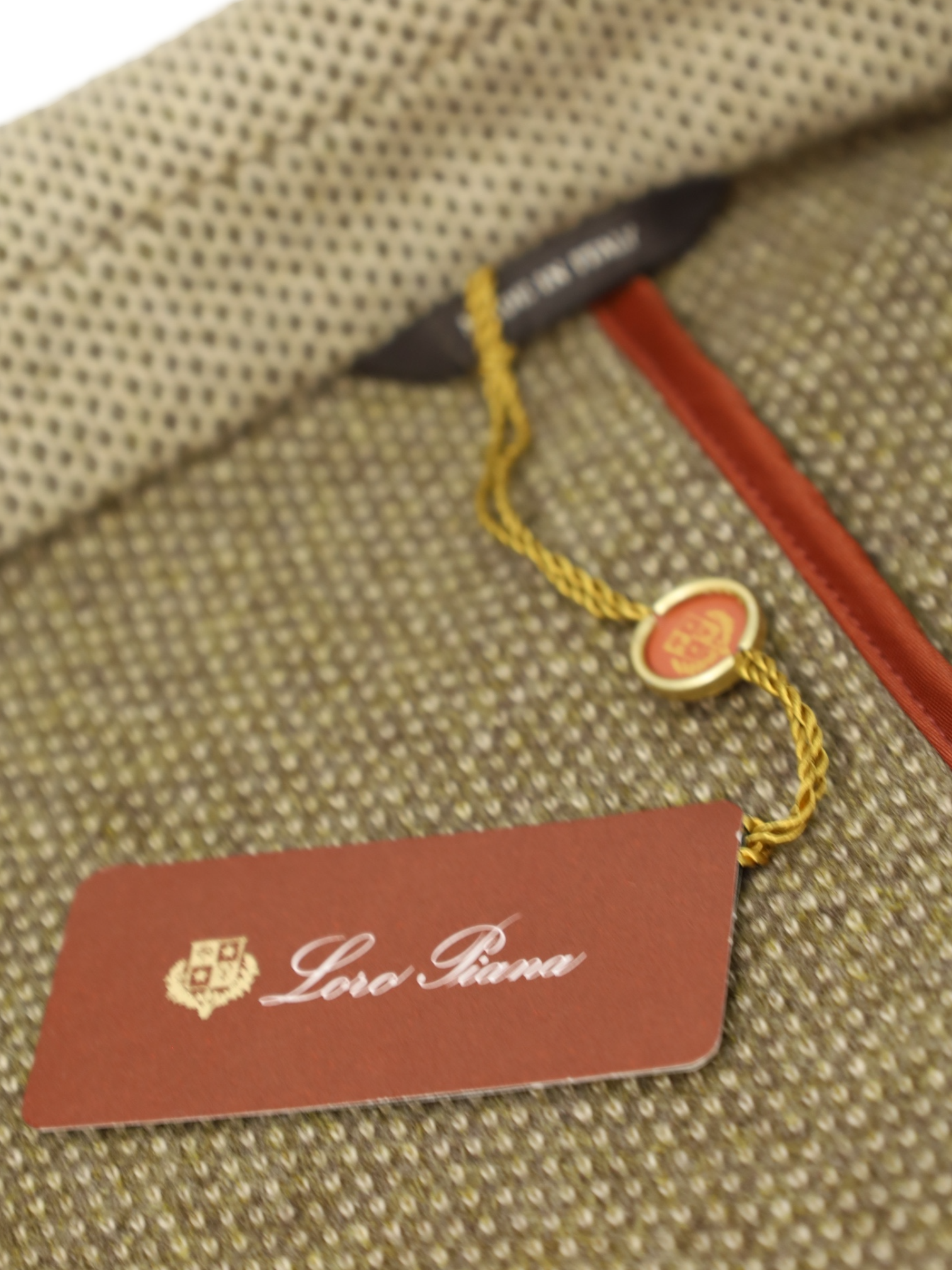 Loro Piana Beige Tricot Knitted Cashmere Blazer