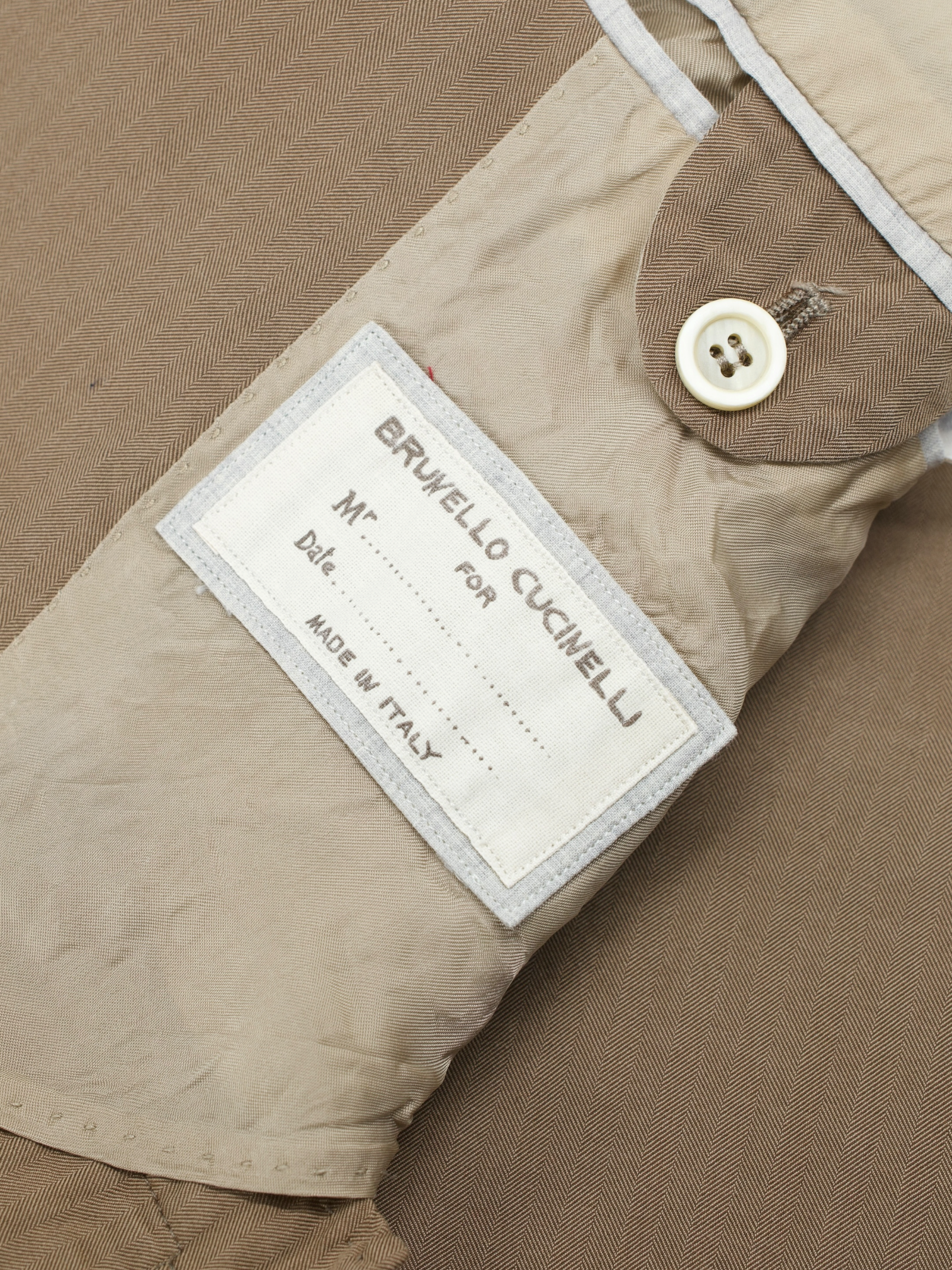Brunello Cucinelli Brown Lightweight-Cotton Twill Summer Jacket