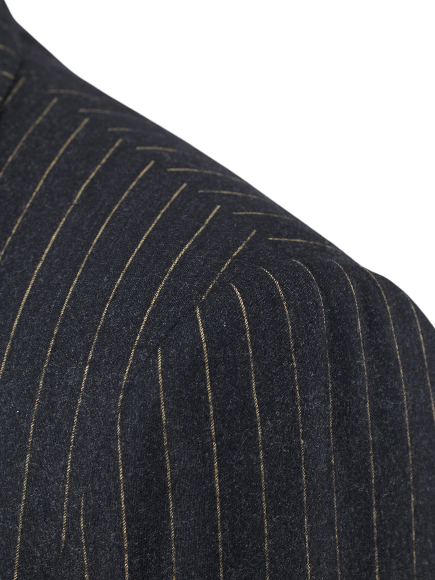 Kiton Anthracite & Bronze Wool-Flannel Pinstripe Winter Suit
