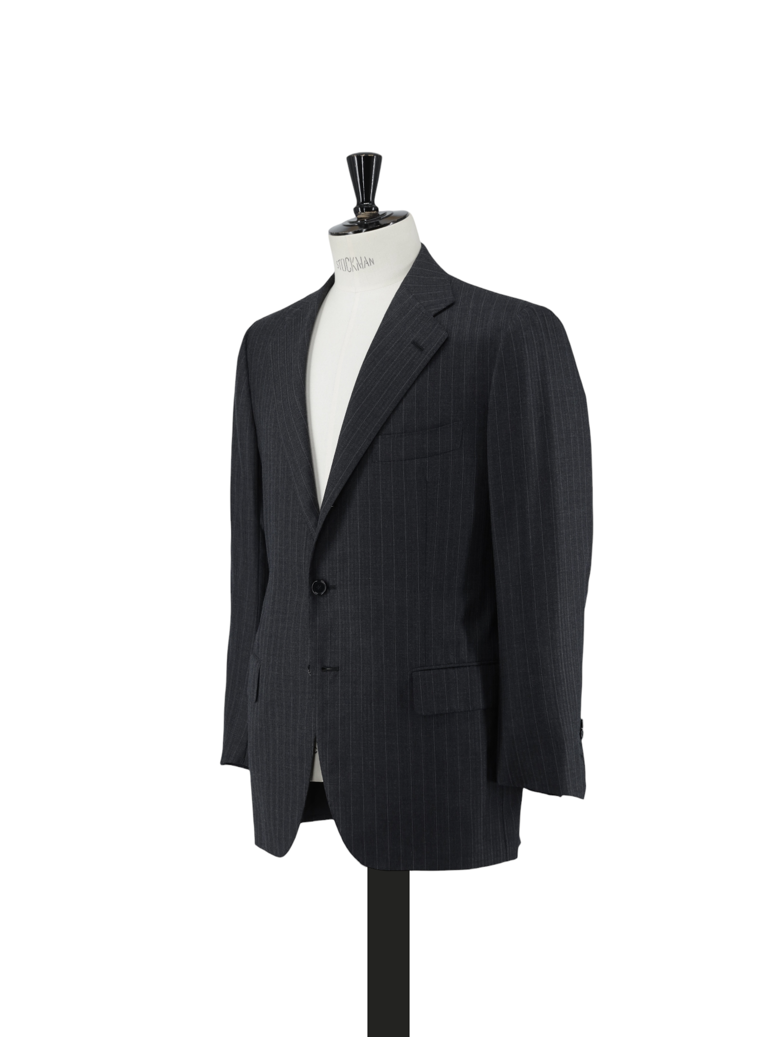 Cesare Attolini Vintage Grey Wool & Cashmere Multi-Pinstripe Suit