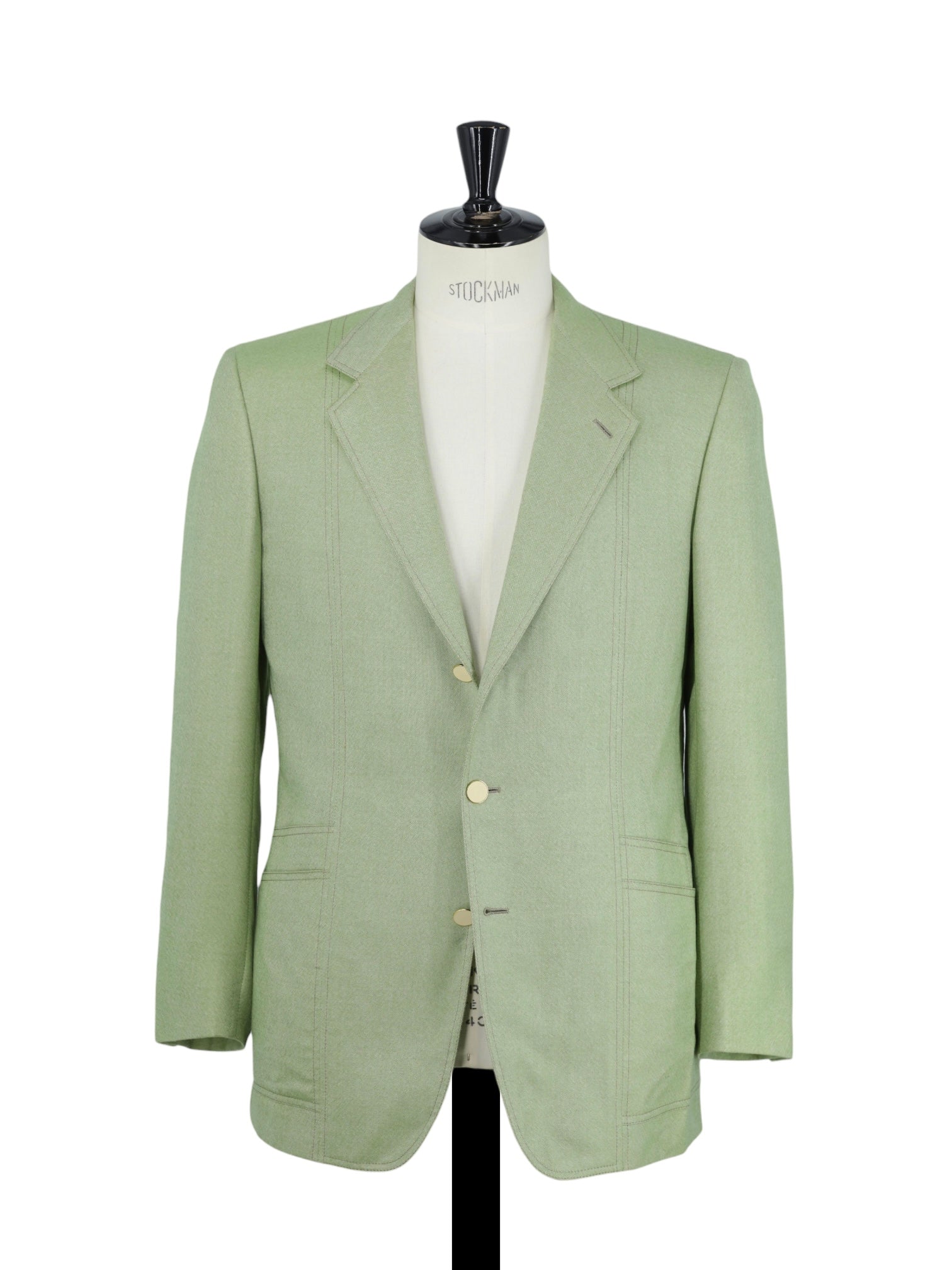 Brioni Light Green Vintage Cashmere & Silk 1990's Leisure Jacket