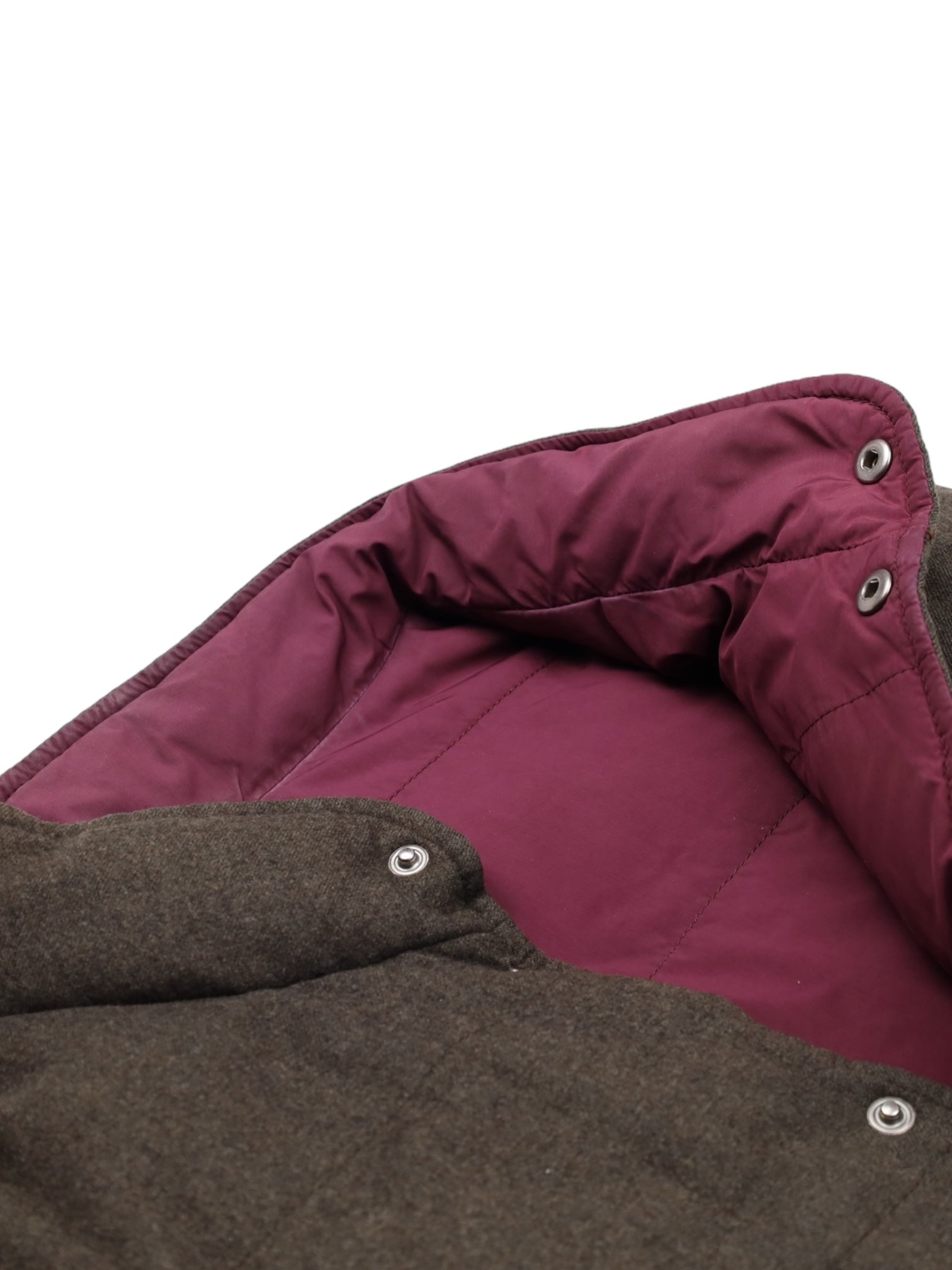 Brunello Cucinelli Brown Wool, Cashmere & Silk Goose Down Vest
