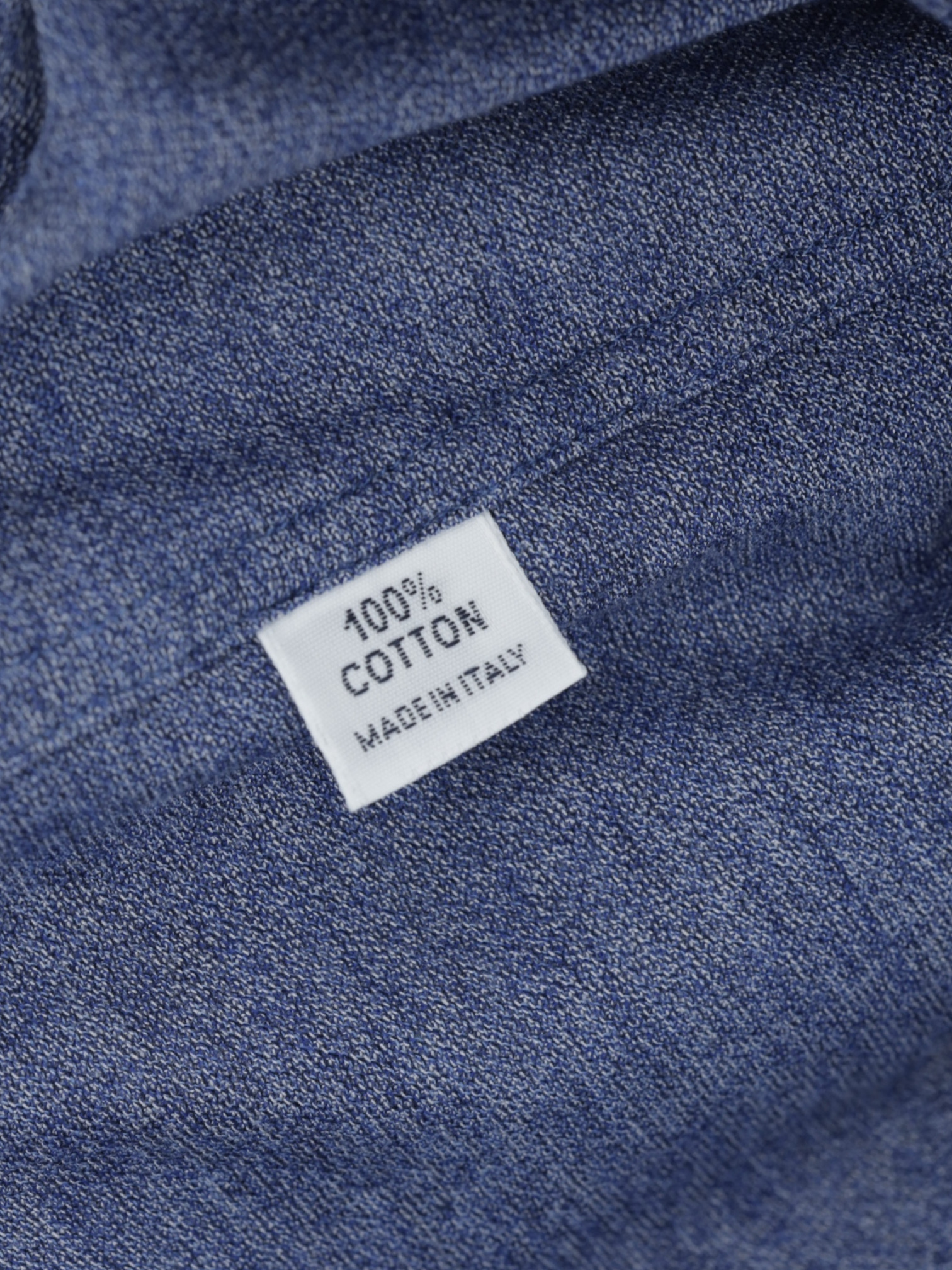 Fray Blue Cotton Piqué Knitted Button-Down Shirt