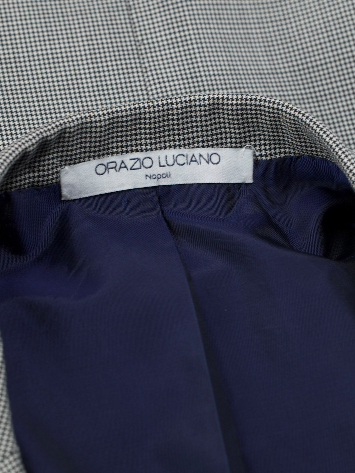 Orazio Luciano Black & Grey Fine-Wool Puppytooth Suit