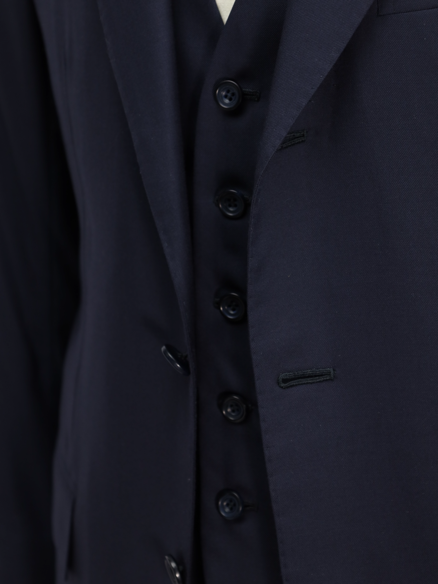 Kiton Navy 3-Piece 15-Micron Suit