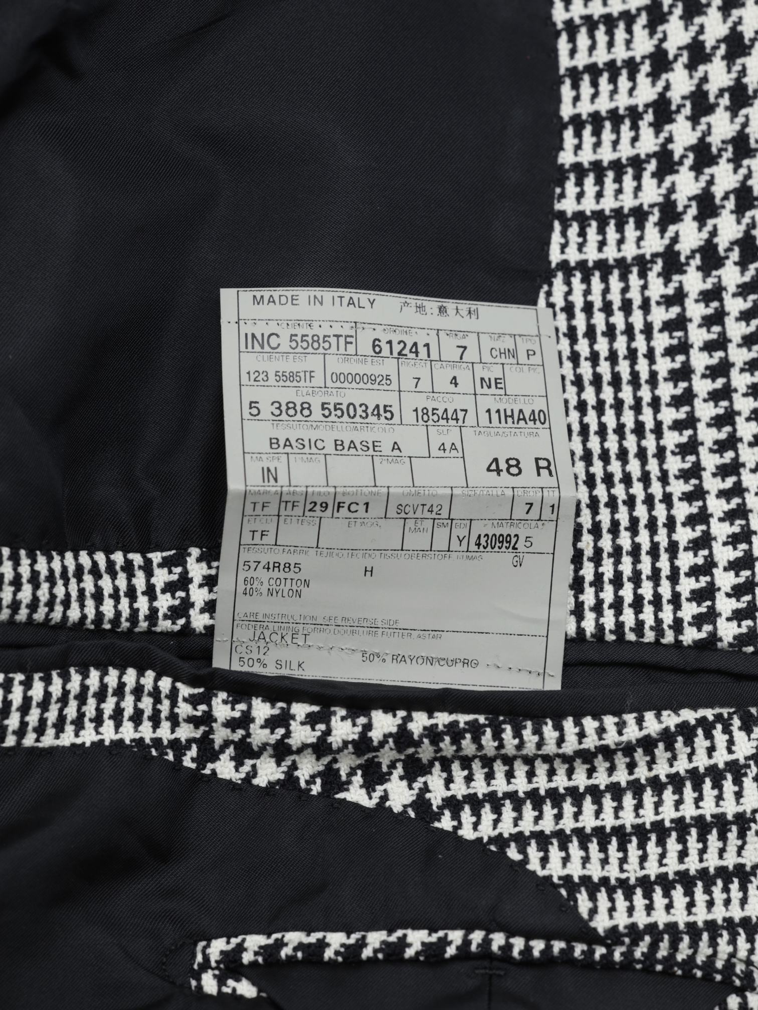 Tom Ford Black & White Cotton-Blend Iconic Prince-of-Wales Windsor Jacket
