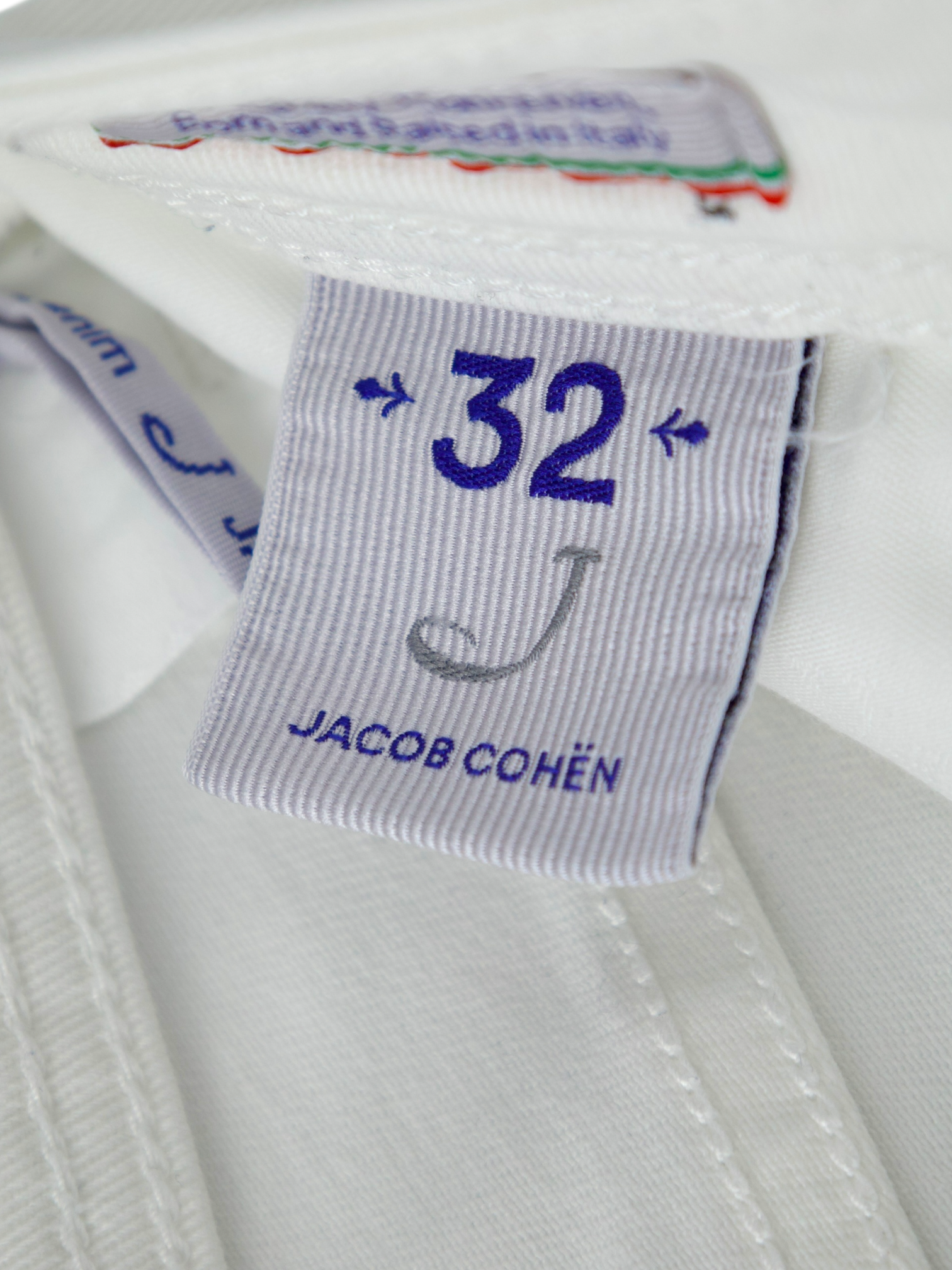 Jacob Cohen White Cotton & Elastane 622 Nick Jeans