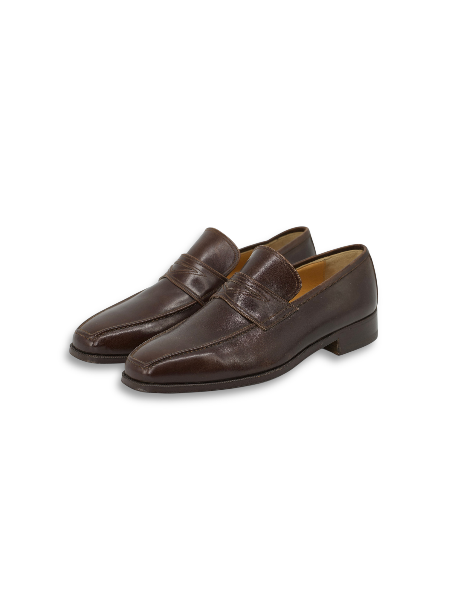 Doriani Dark Brown Leather Penny Loafer