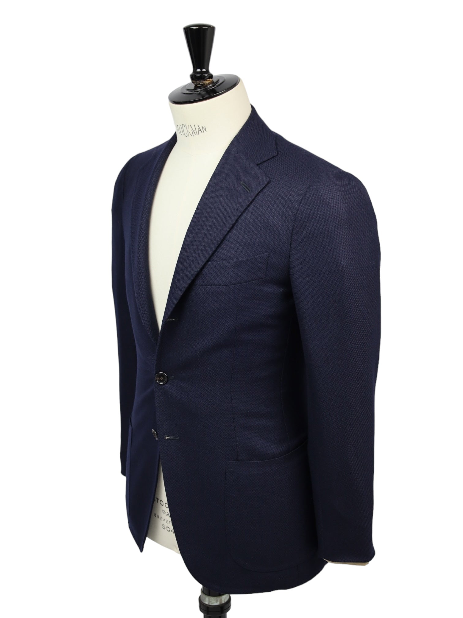 Cesare Attolini Navy Open Weave Wool & Cashmere Jacket