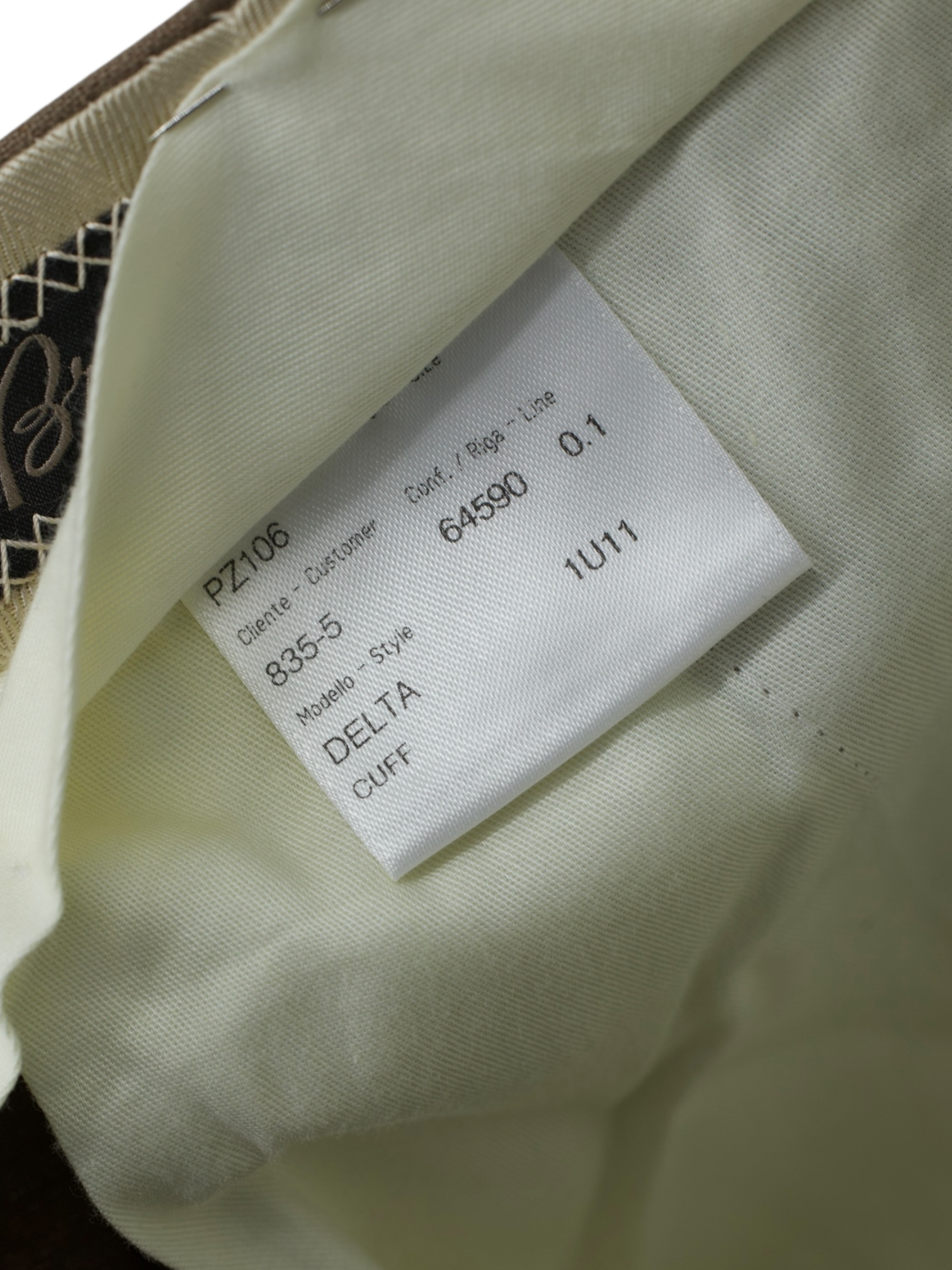 Brioni Light Brown Pure Linen "Eric Clapton" Pleated Trousers