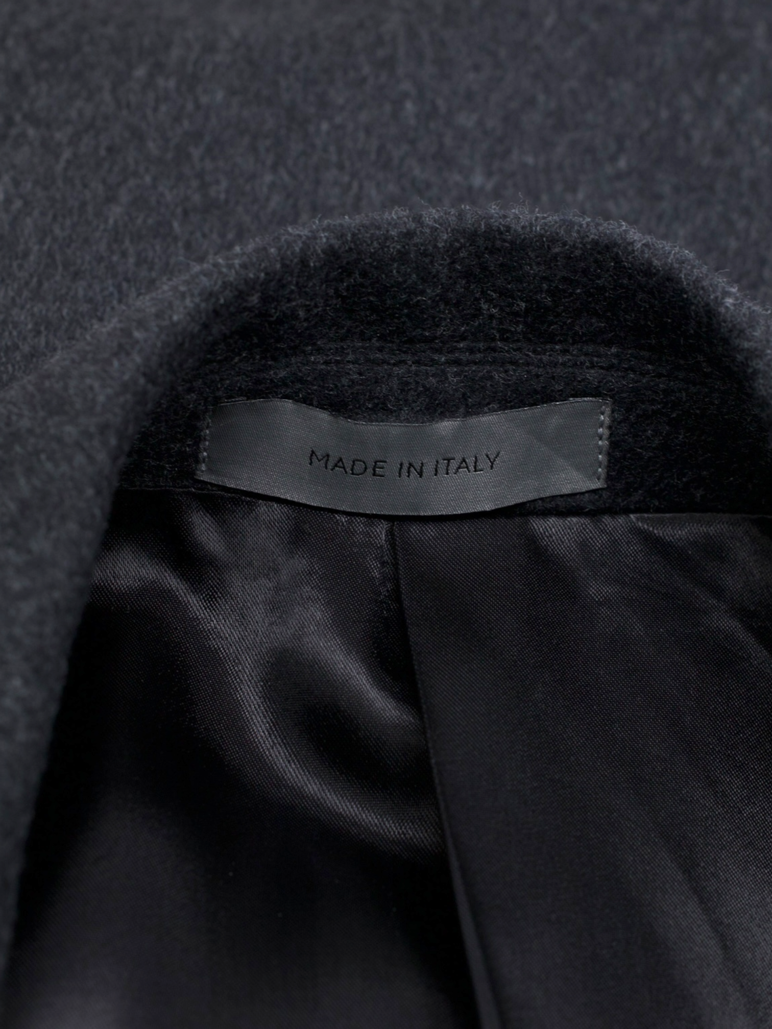 Corneliani Dark Grey Double-Breasted Virgin-Wool Polo Coat