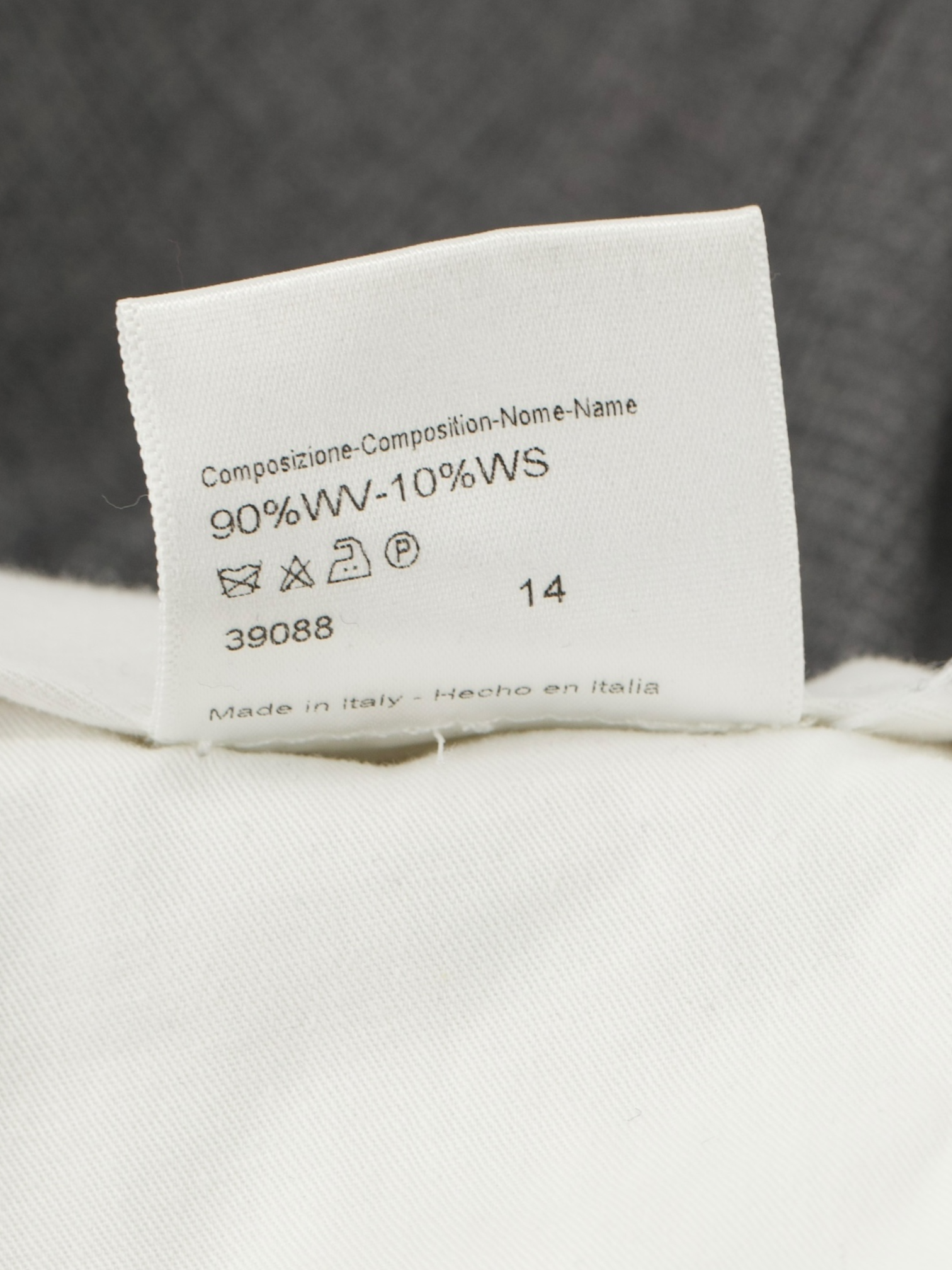 Brioni Grey Wool & Cashmere Micro-Pattern Portovenere Trousers