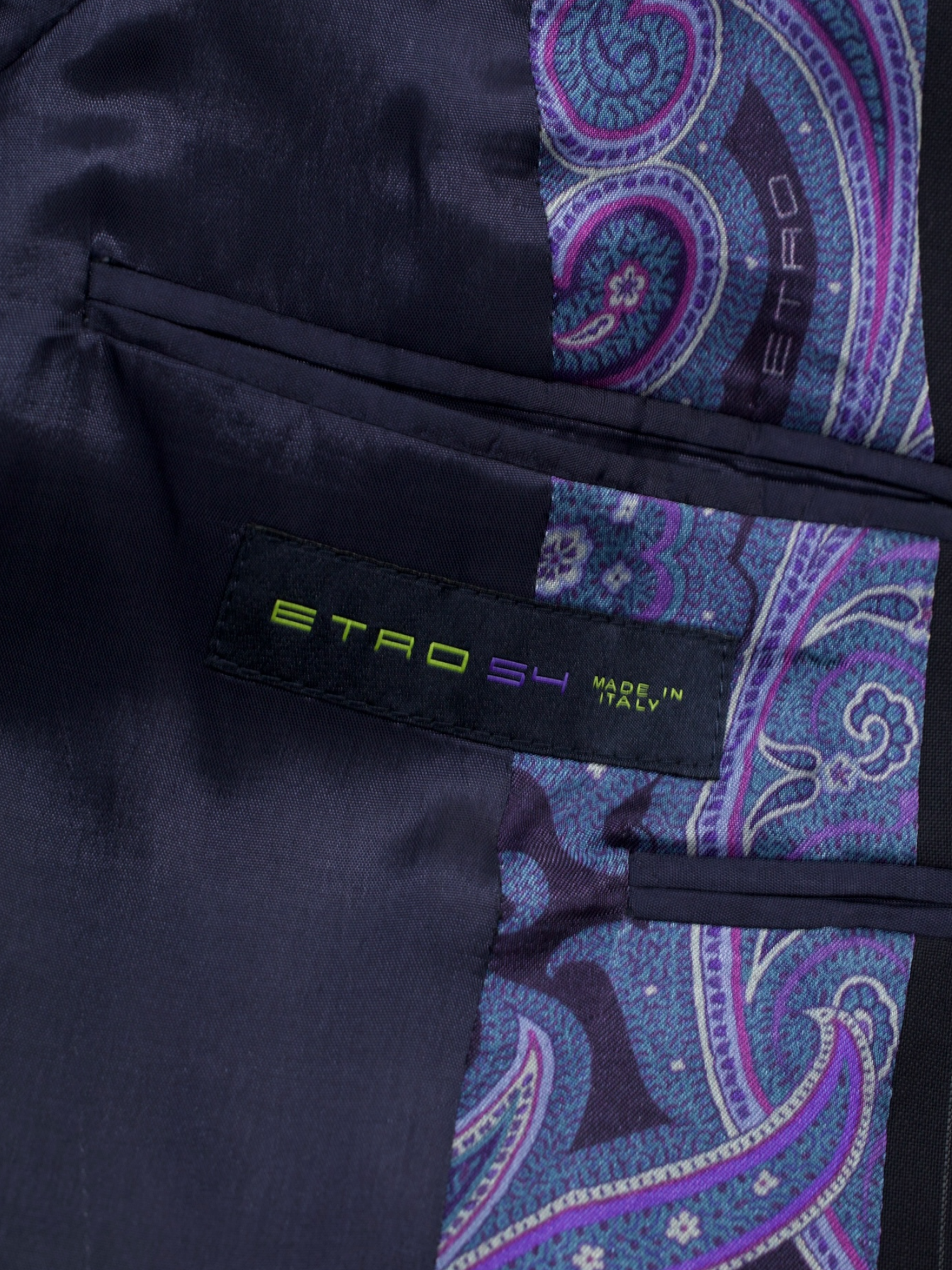 Etro Navy Lightweight-Wool Pinstripe Peak-Lapel Suit
