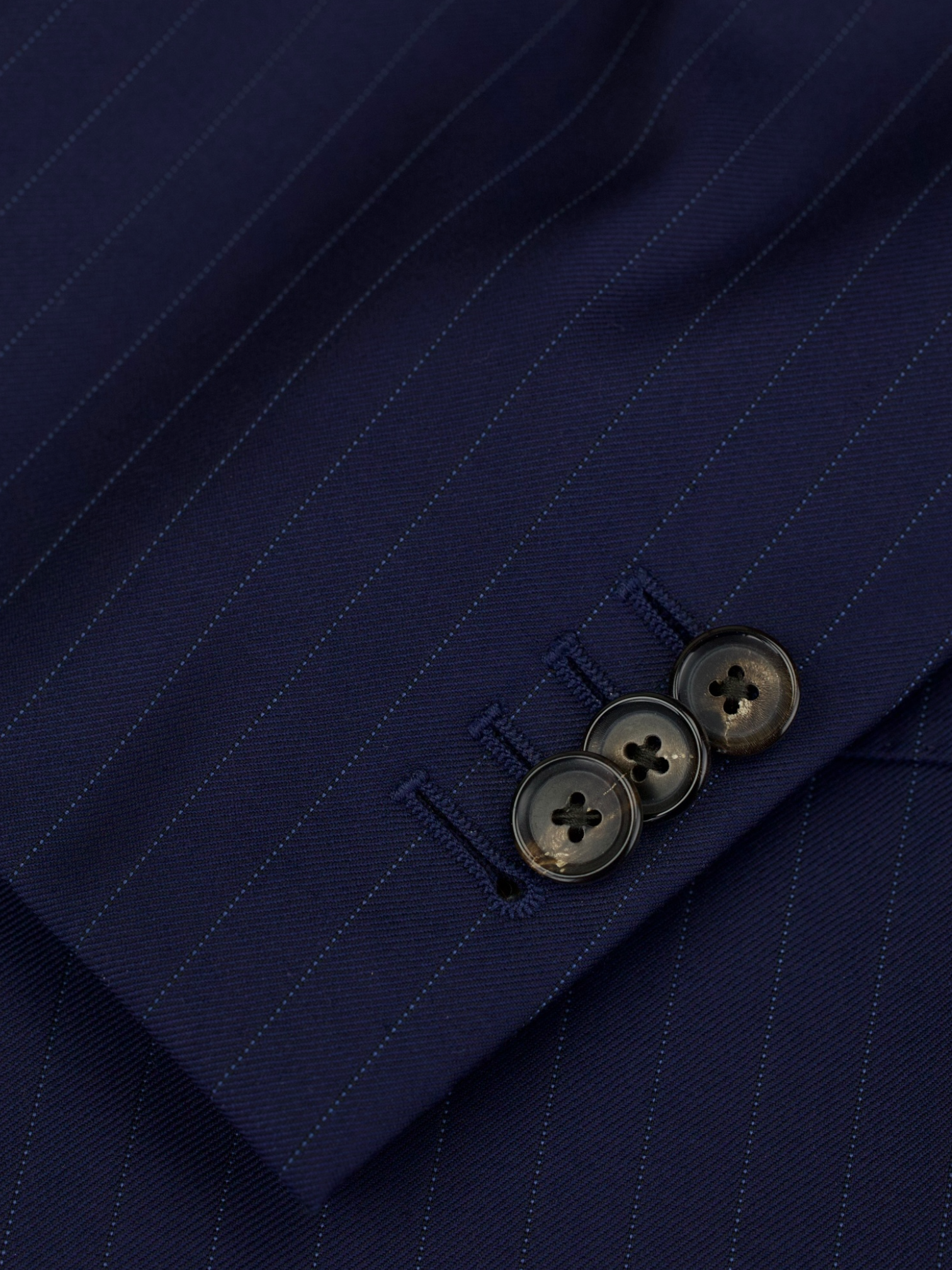Caruso Dark Blue Super 150's "Australis" Pinstripe Boheme Suit + Extra Trousers