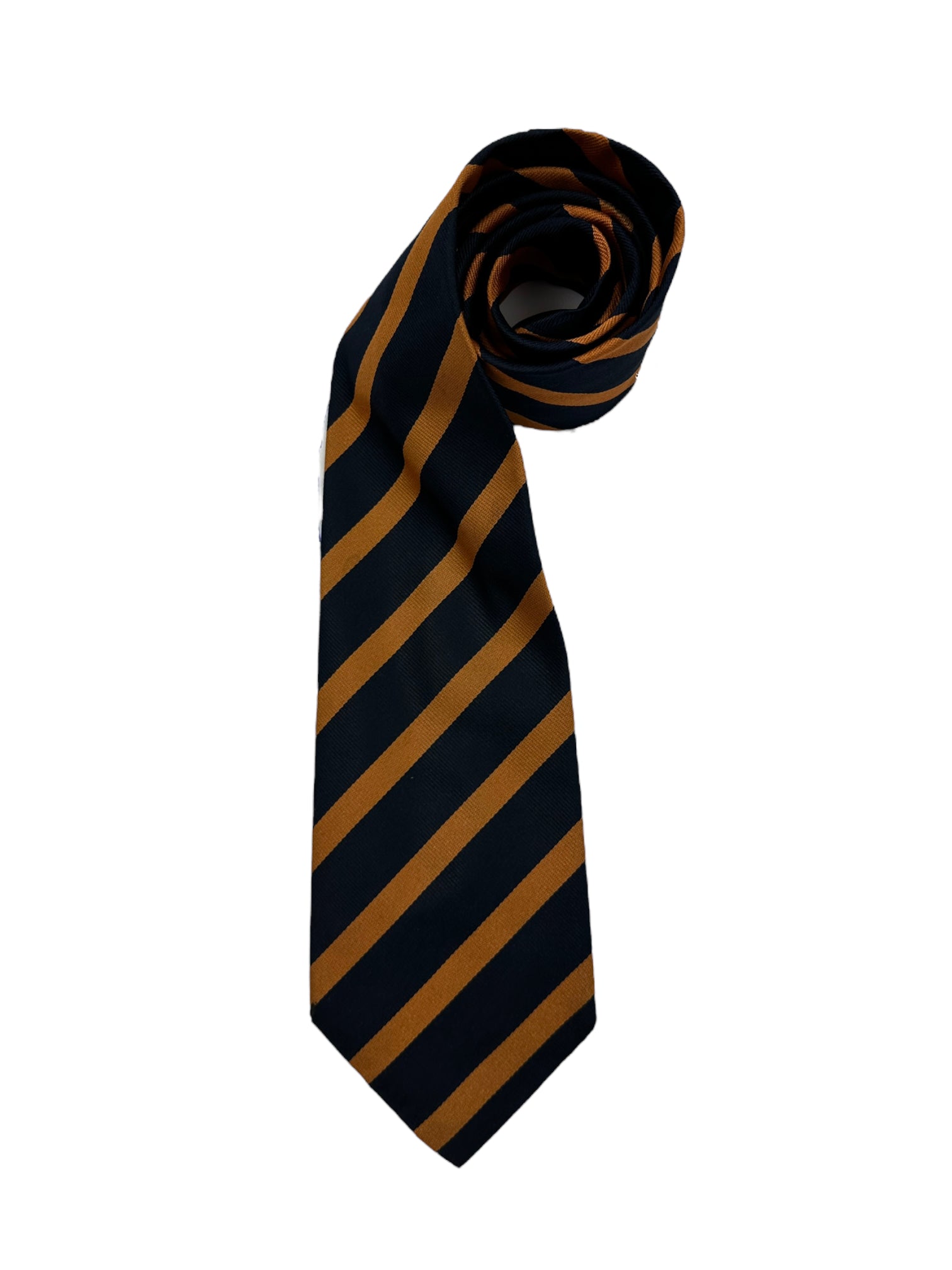 E.Marinella Blue and Orange Club Tie
