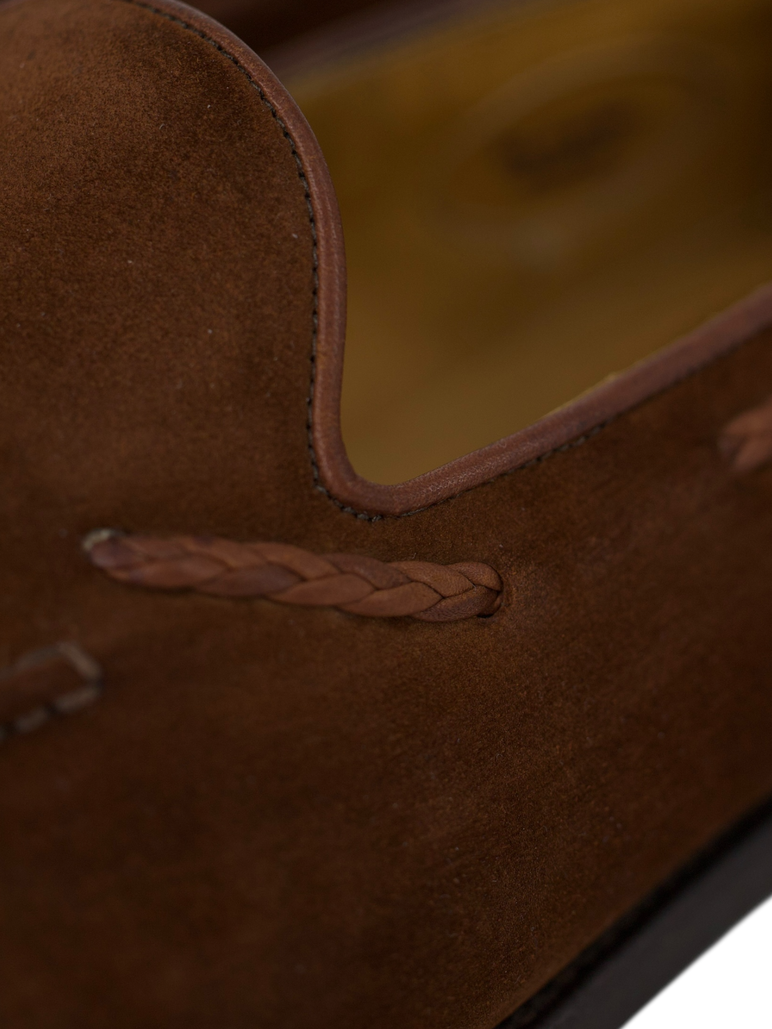 Edward Green Brown Snuff Suede Belgravia Tassel Loafer
