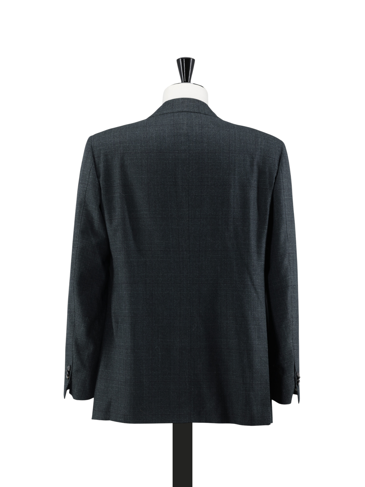 Cesare Attolini Forest Green Wool Double-Breasted Prince of Wales Jacket