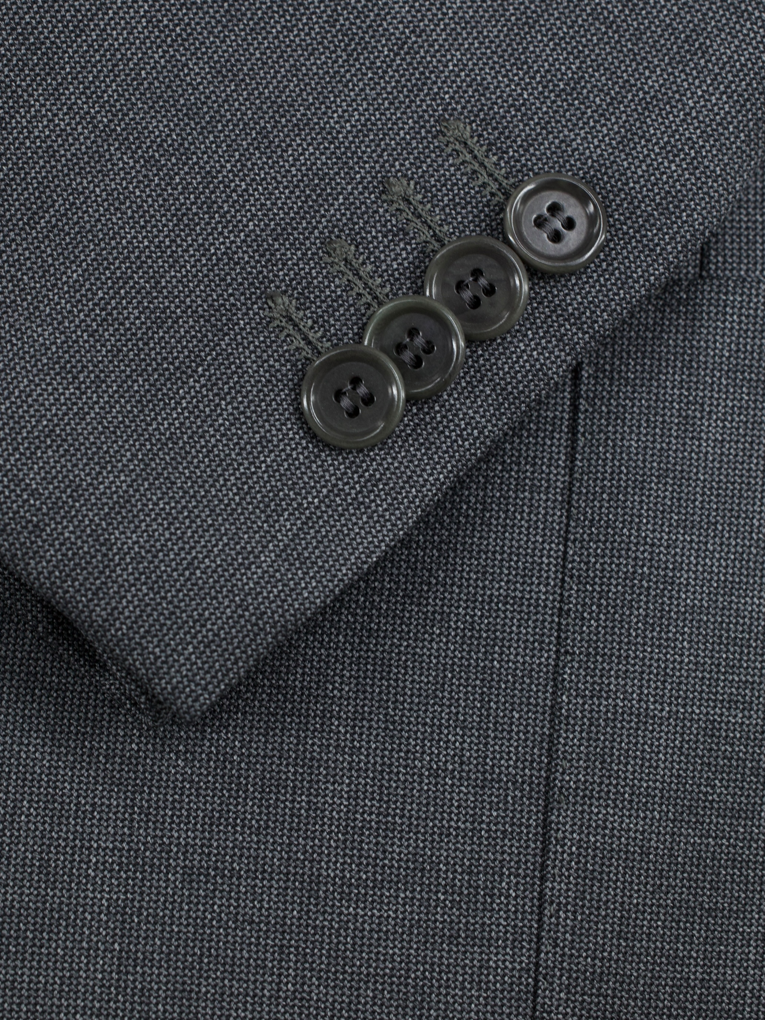 E. Formicola Dark Grey Double-Breasted Fine-Wool Lungo Suit