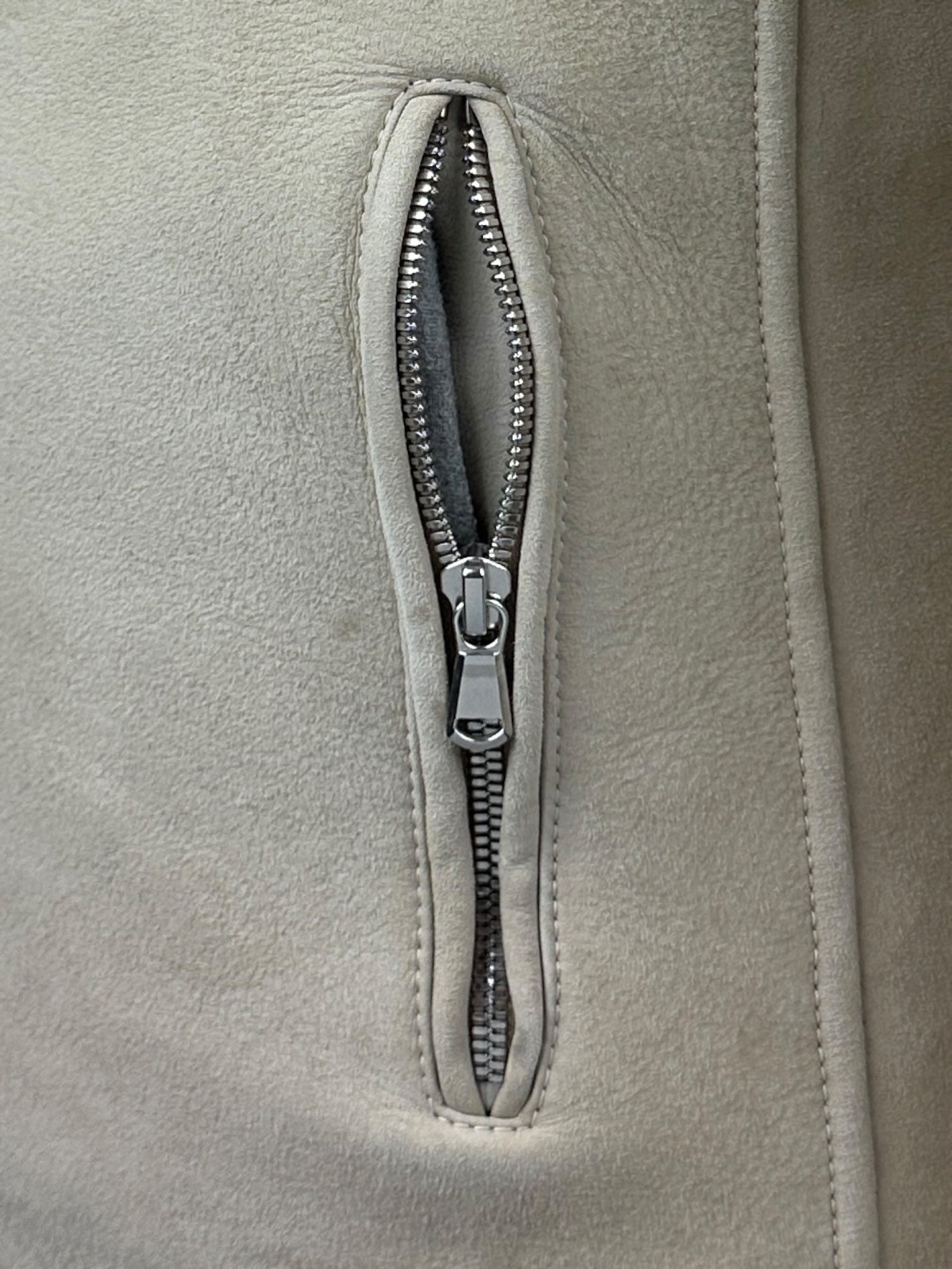 Brunello Cucinelli Beige Shearling Jacket