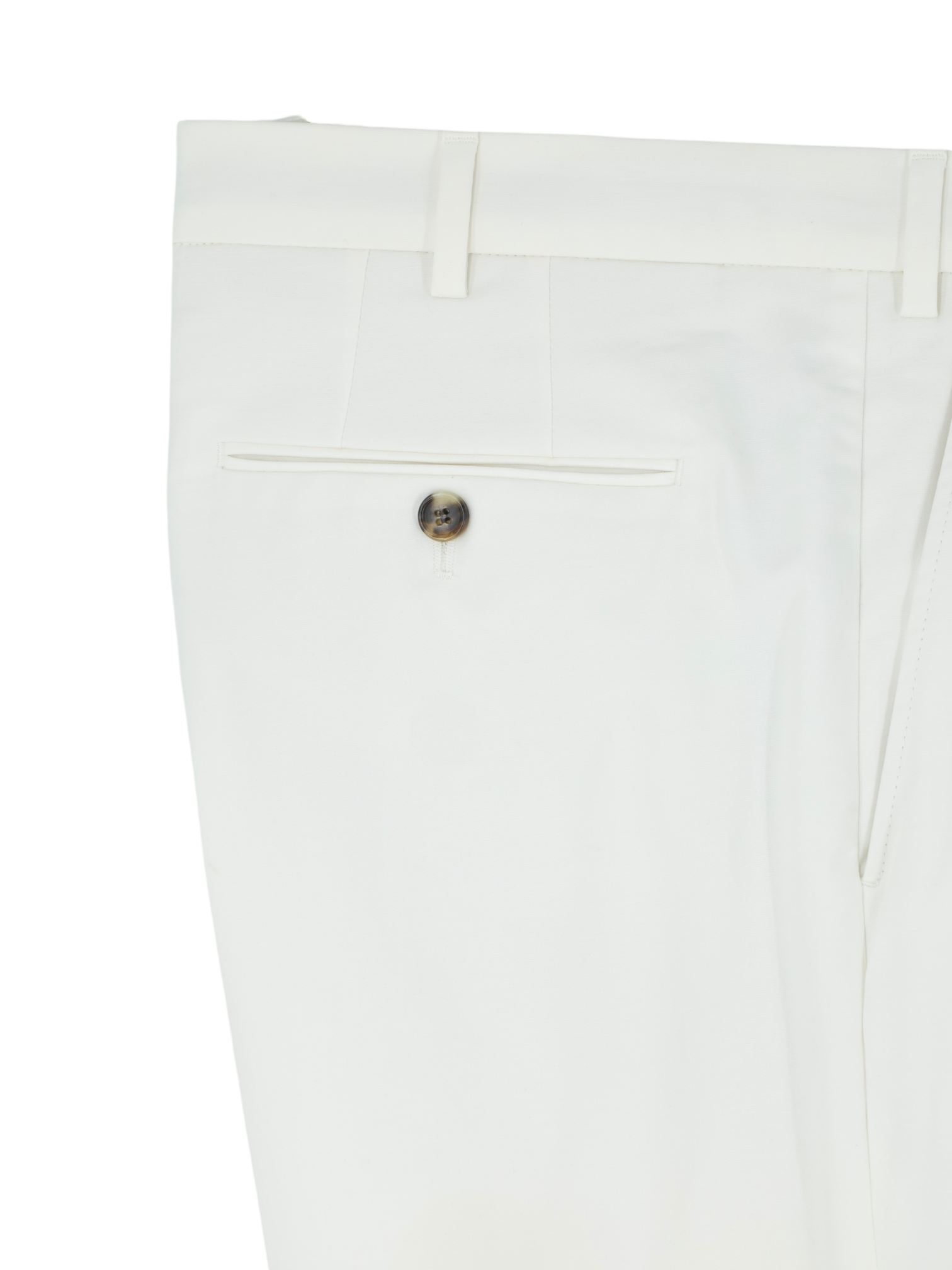 Loro Piana Offwhite Cotton-Stretch Twill Carlo Trousers