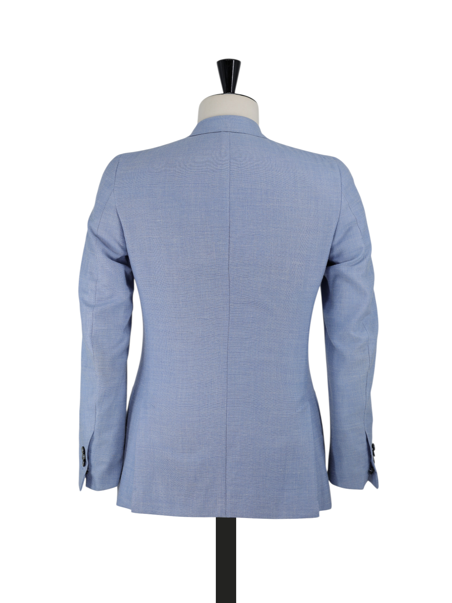 Isaia Light Blue Wool, Silk & Linen Melange Summer Jacket