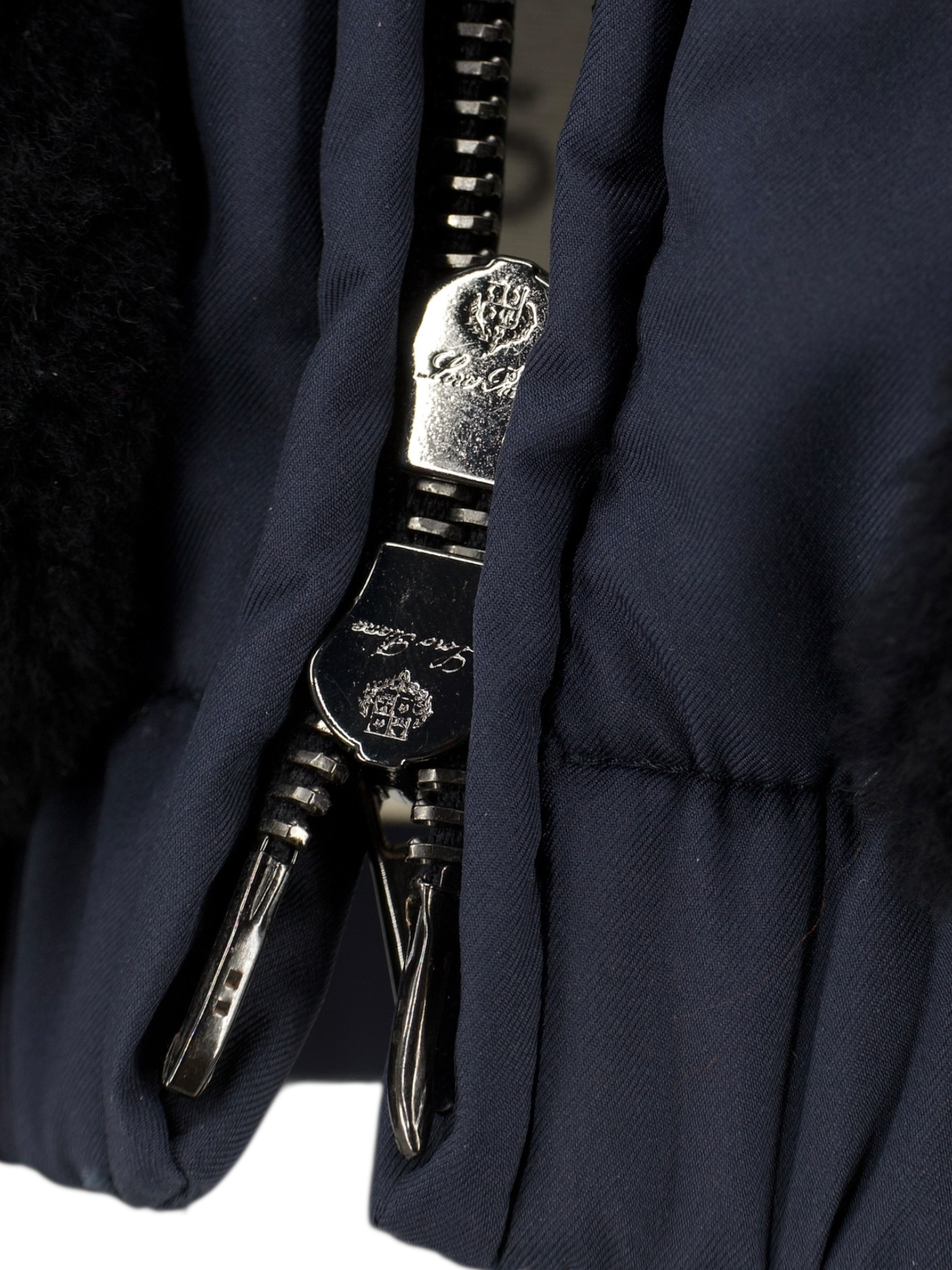 Loro Piana Navy Castorino-Lined Windmate Hooded Bomber Jacket