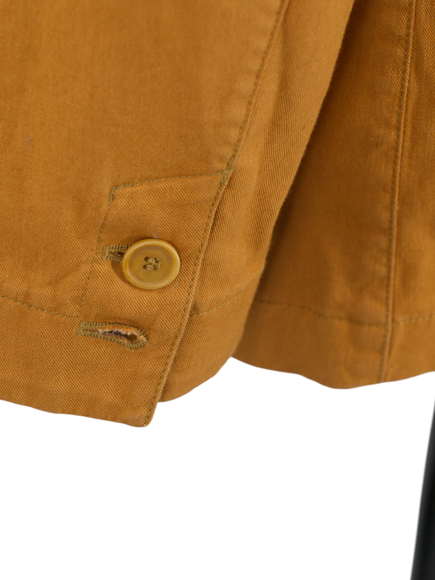 Corneliani Pumpkin Orange Cotton & Linen Sahariana Jacket