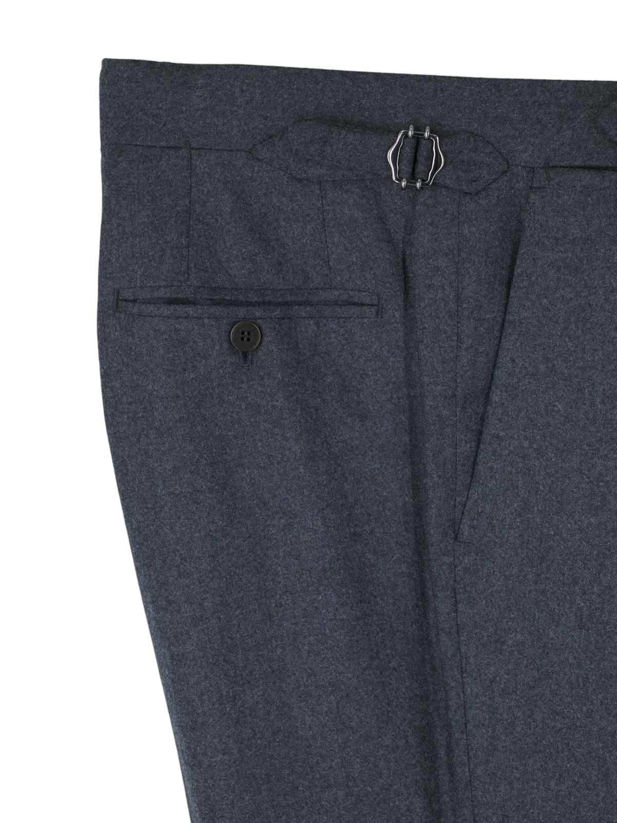 Sartoria Voglio Grey Scabal Wool-Flannel Sartorial Trousers