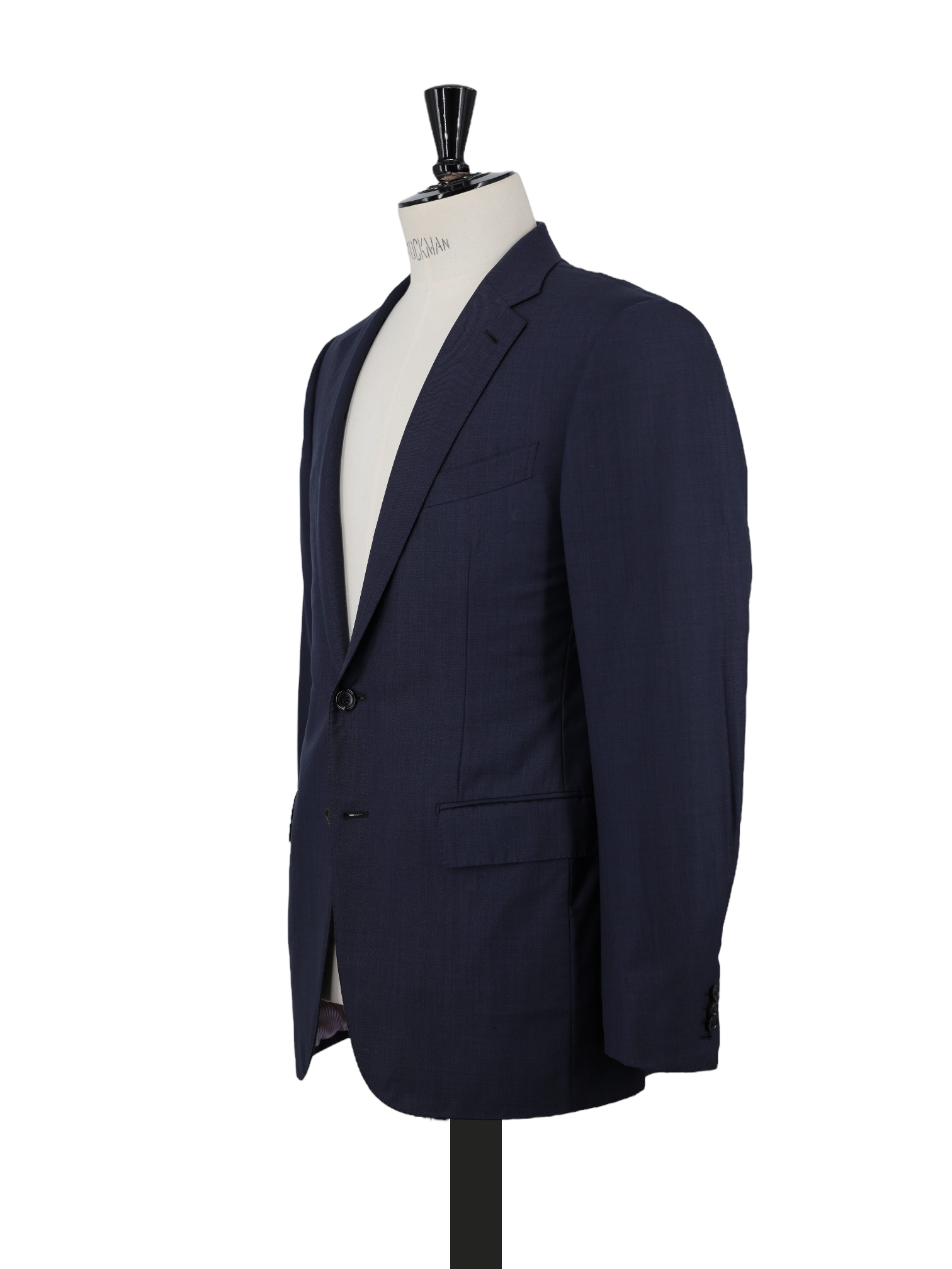 Zegna Navy Wool & Silk Trofeo 600 "Torin" Sharkskin Suit