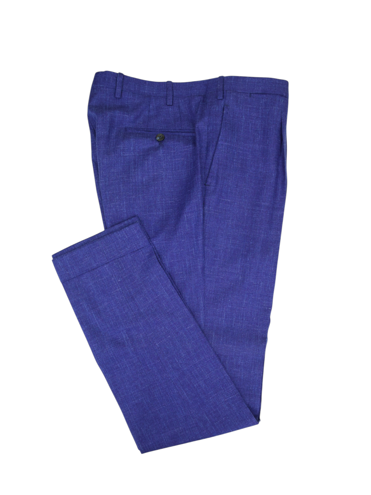 Kiton Cobalt Blue Cashmere, Linen and Silk Melange Suit