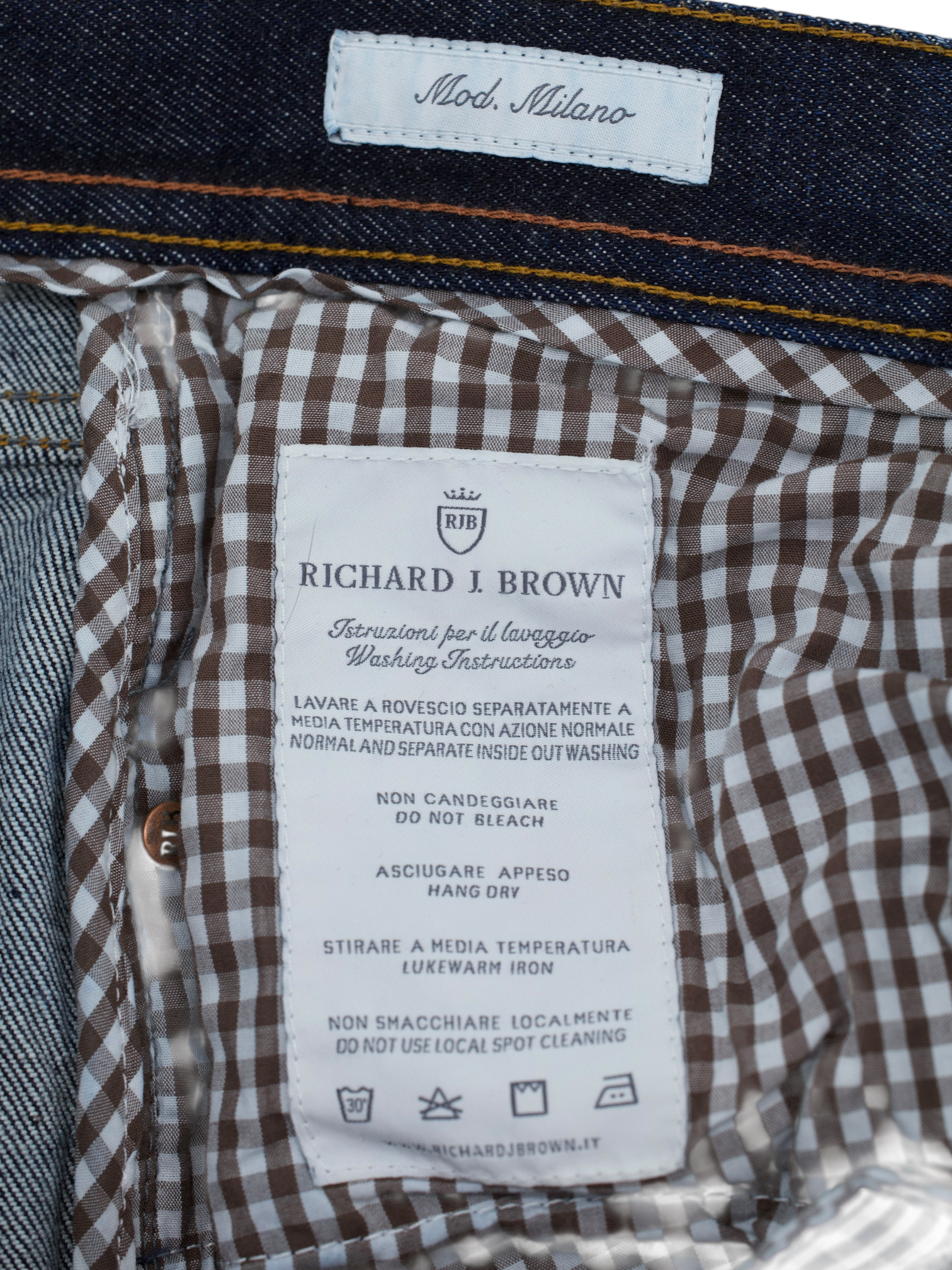 Richard J. Brown Dark Blue Japanese Denim Twill Jeans