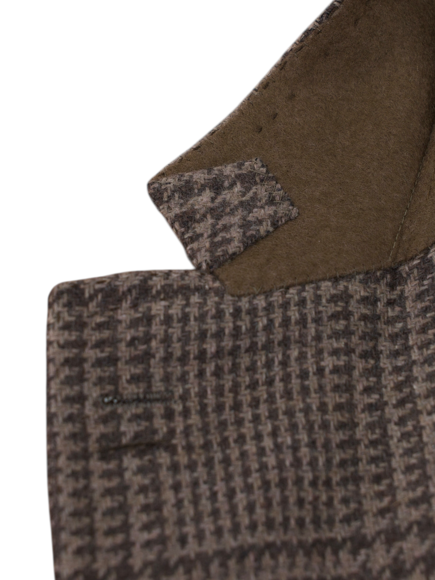 Cesare Attolini Warm Taupe Pure Plushy-Cashmere Prince of Wales Jacket