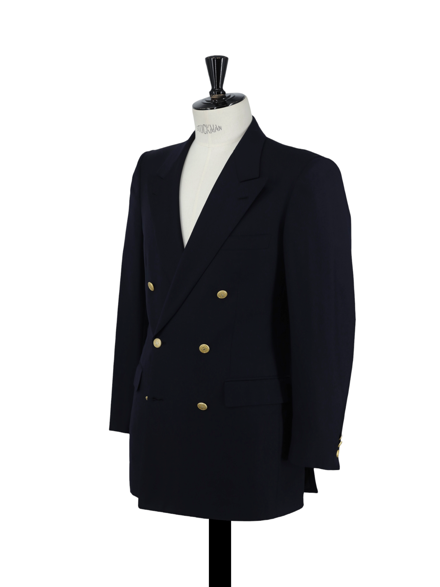 Brioni Navy Double Breasted Gold-Button "Monaco" Blazer Jacket