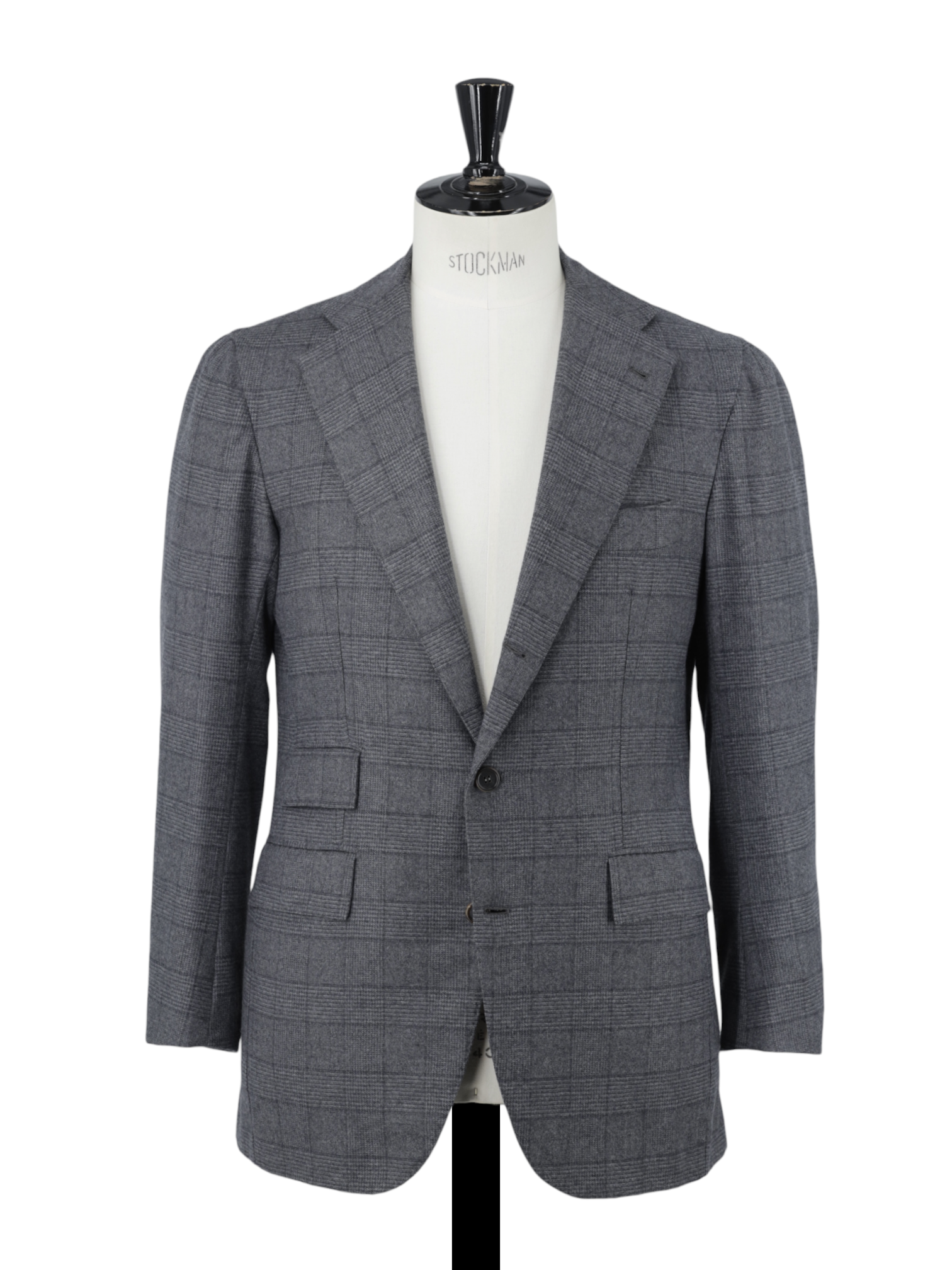 Orazio Luciano Warm Grey Wool & Cashmere Flannel Prince of Wales Suit