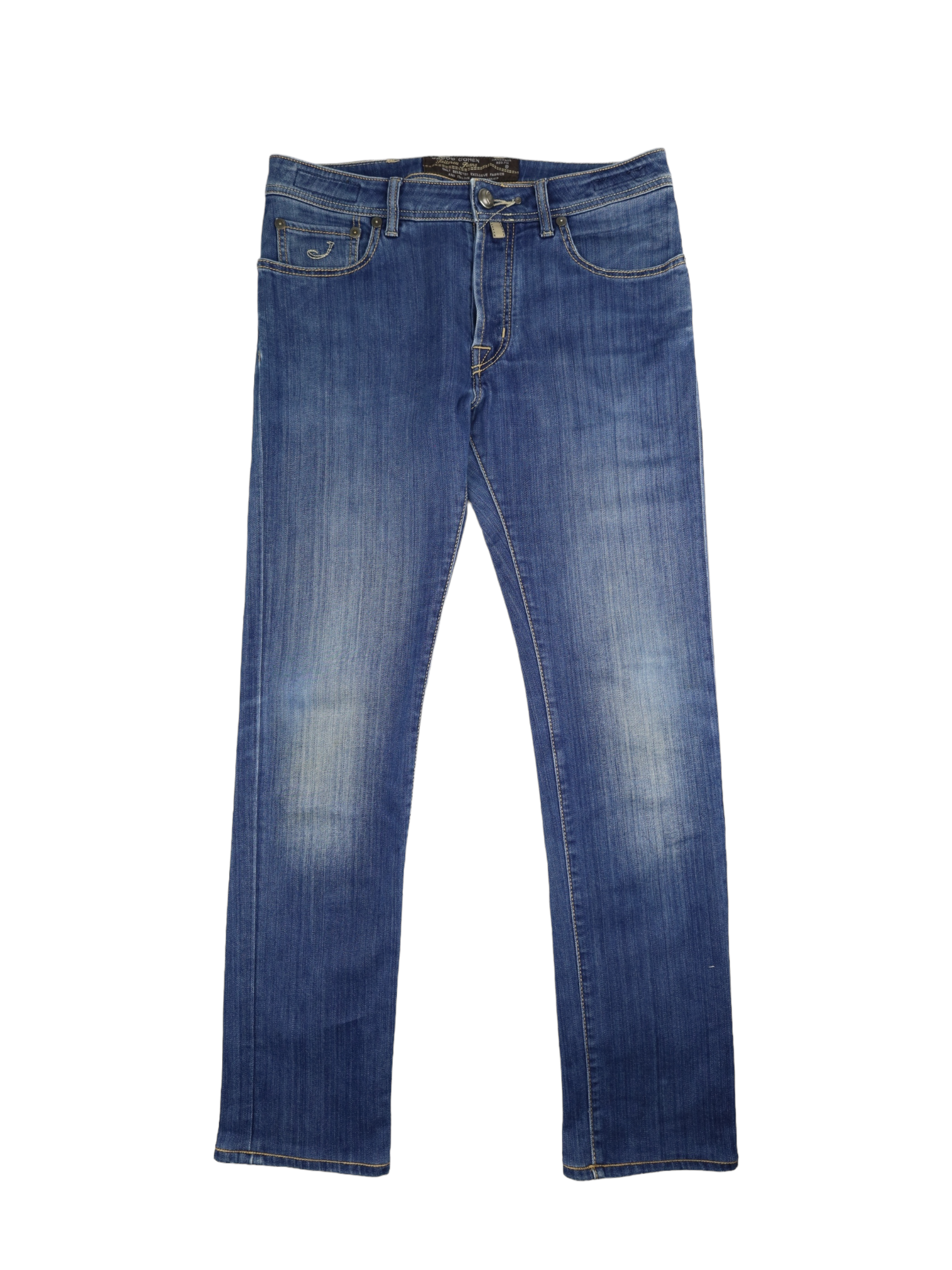 Jacob Cohen Denim Blue Cotton & Elastane 688 Jeans