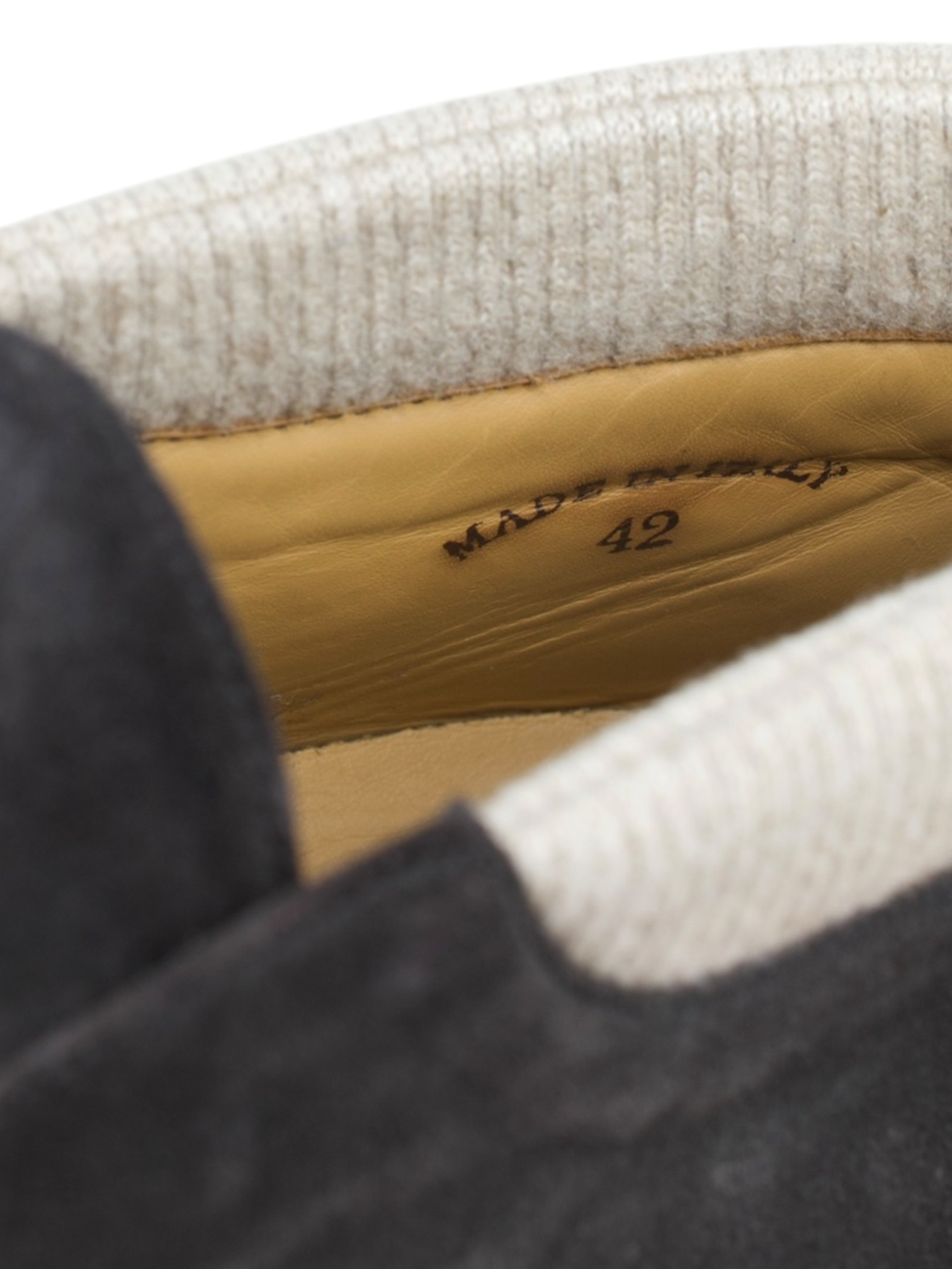 Loro Piana Obsidian Grey Suede Wintery Walk Ankle Boot