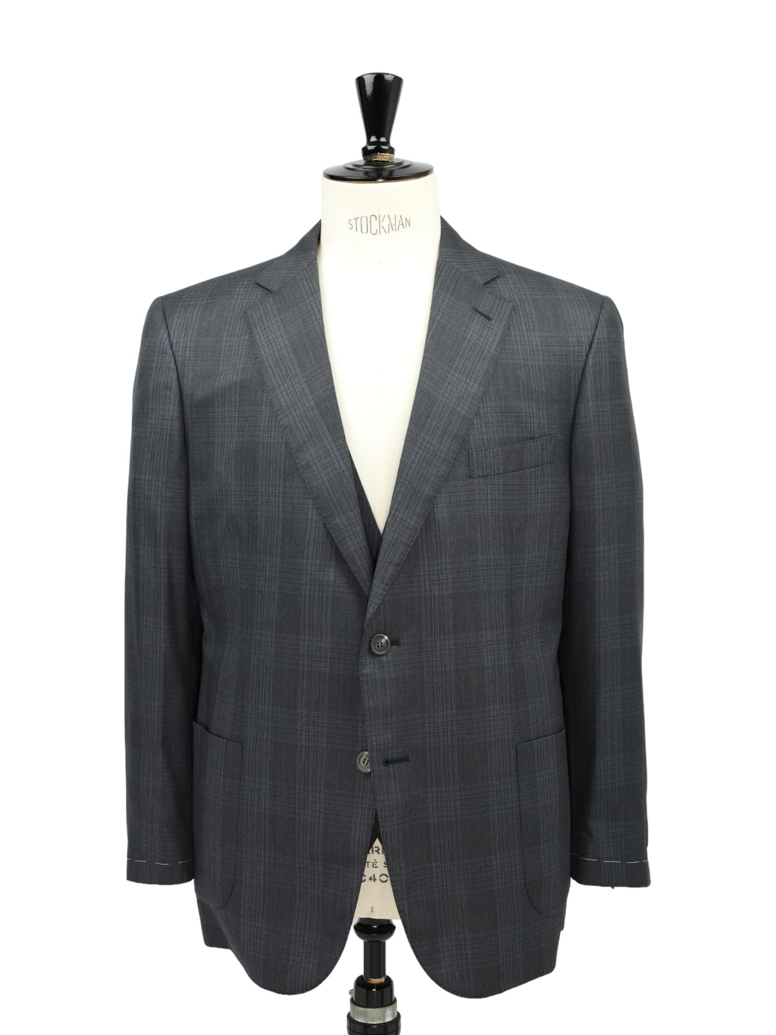 Brioni Grey 3-Piece Glenplaid Suit